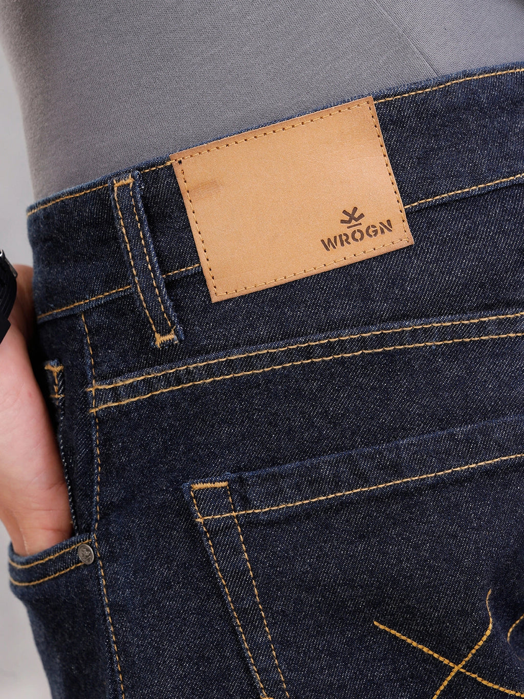 Blue Rinse Wash Skinny Crop Jeans I Blue