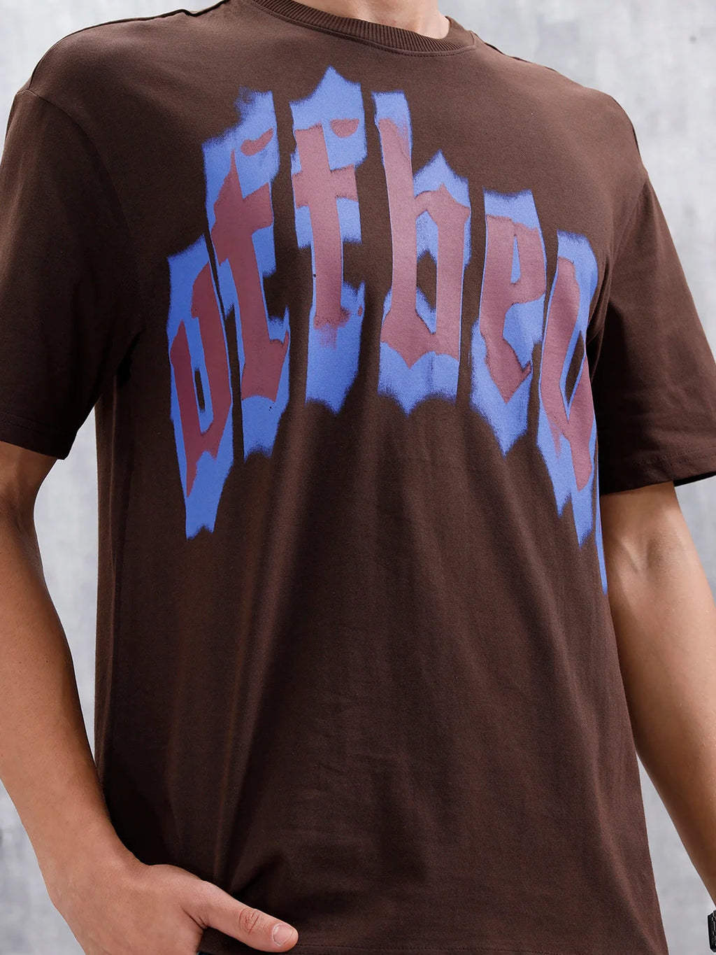 Oversized Graphic T-Shirt | Dark Brown