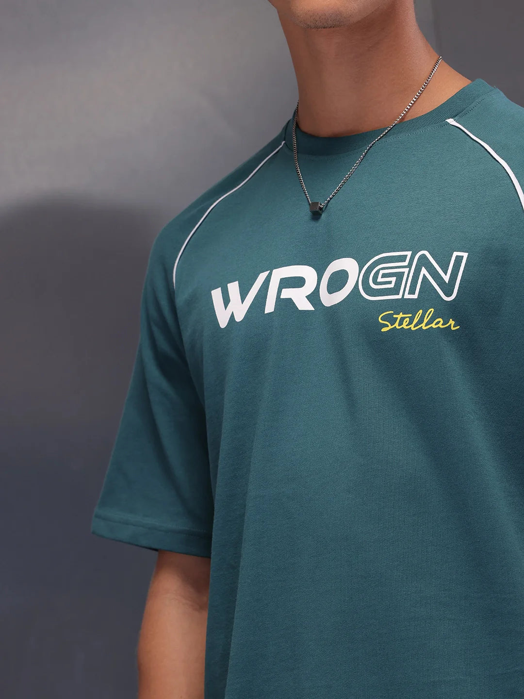 Stellar Placement Printed T-Shirt | Green