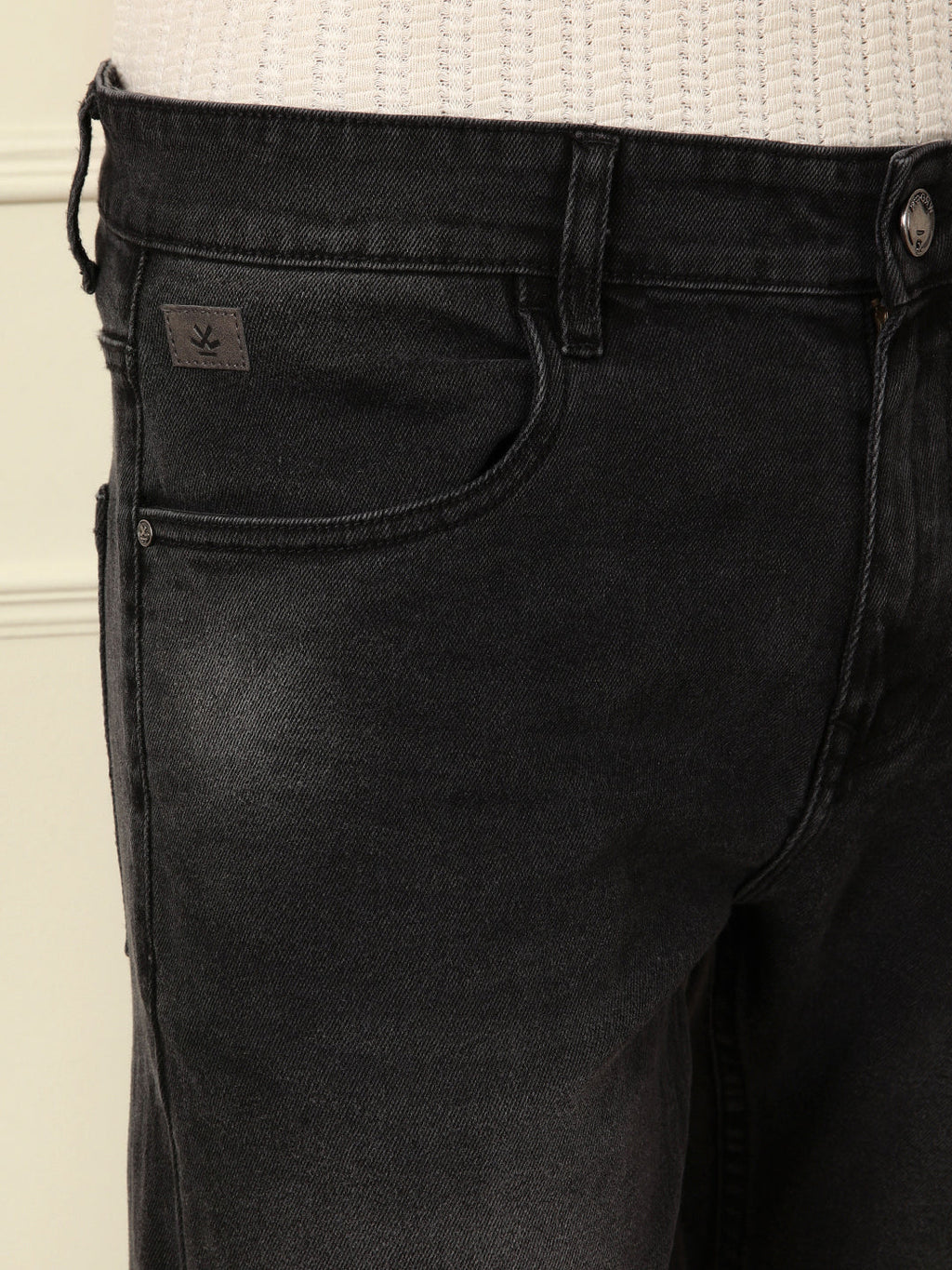 Casual Fade Skinny Fit Jeans | Dark Grey