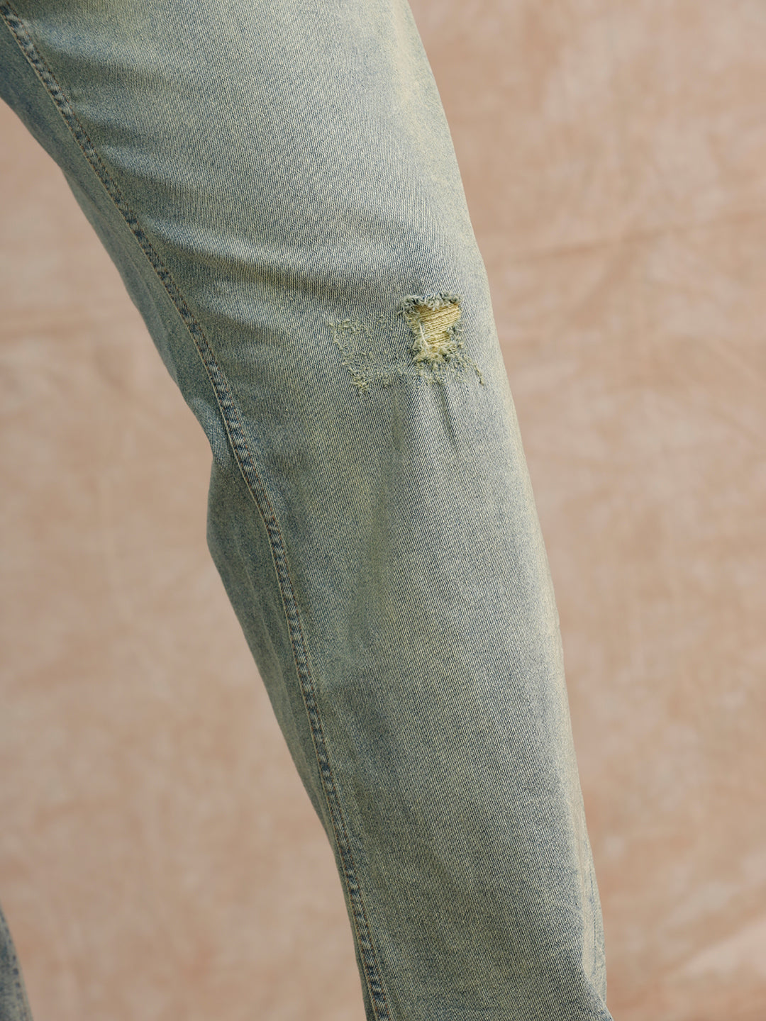 Distressed Heavy Fade Anti Fit Jeans | Blue
