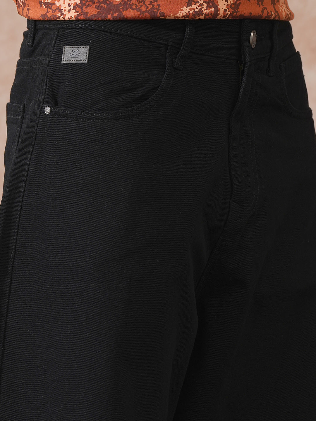 Casual Baggy Fit Jeans | Black