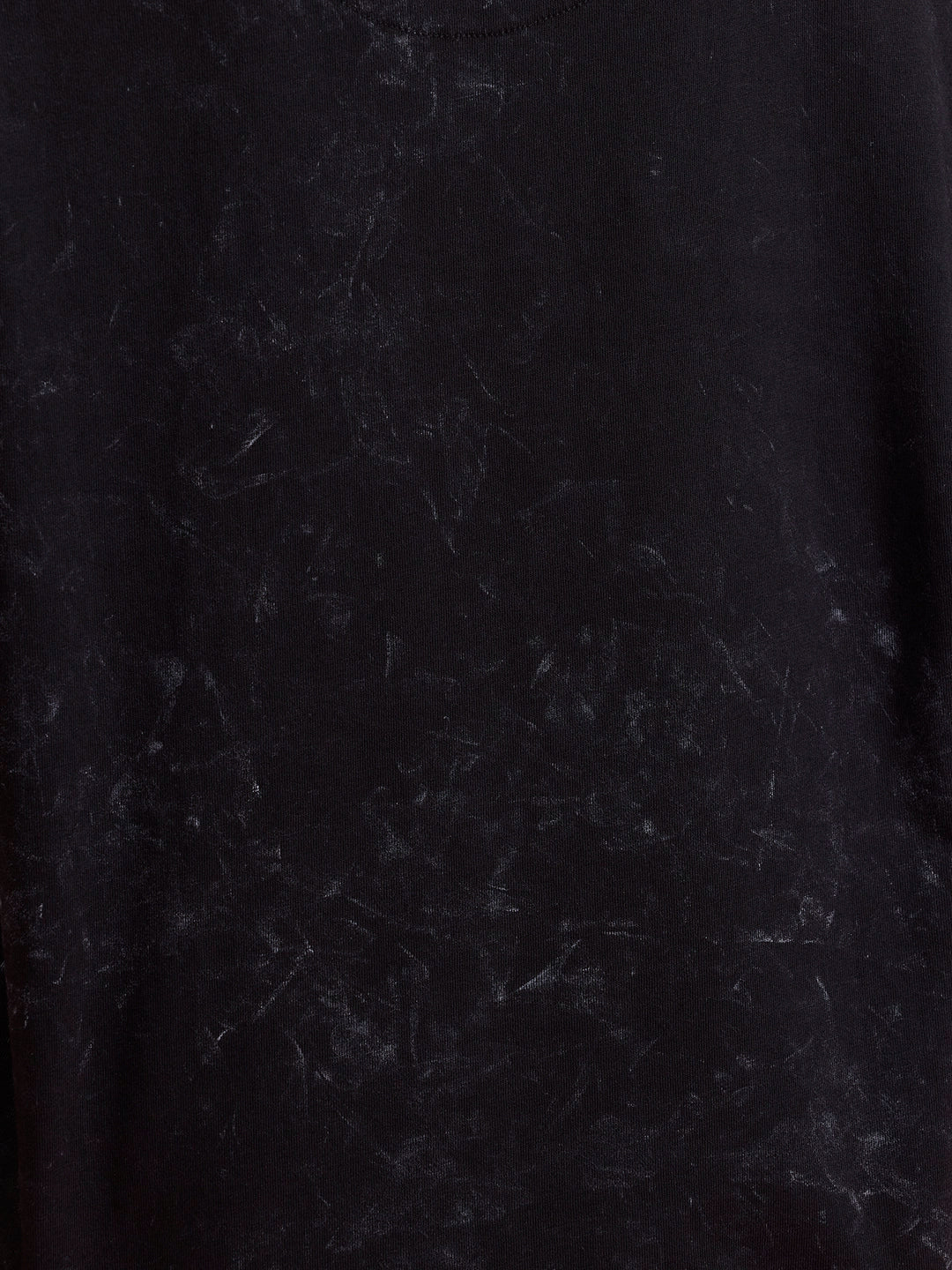 Washed Cut& Sew Graphic Printed Oversized Fit T-Shirt | Black