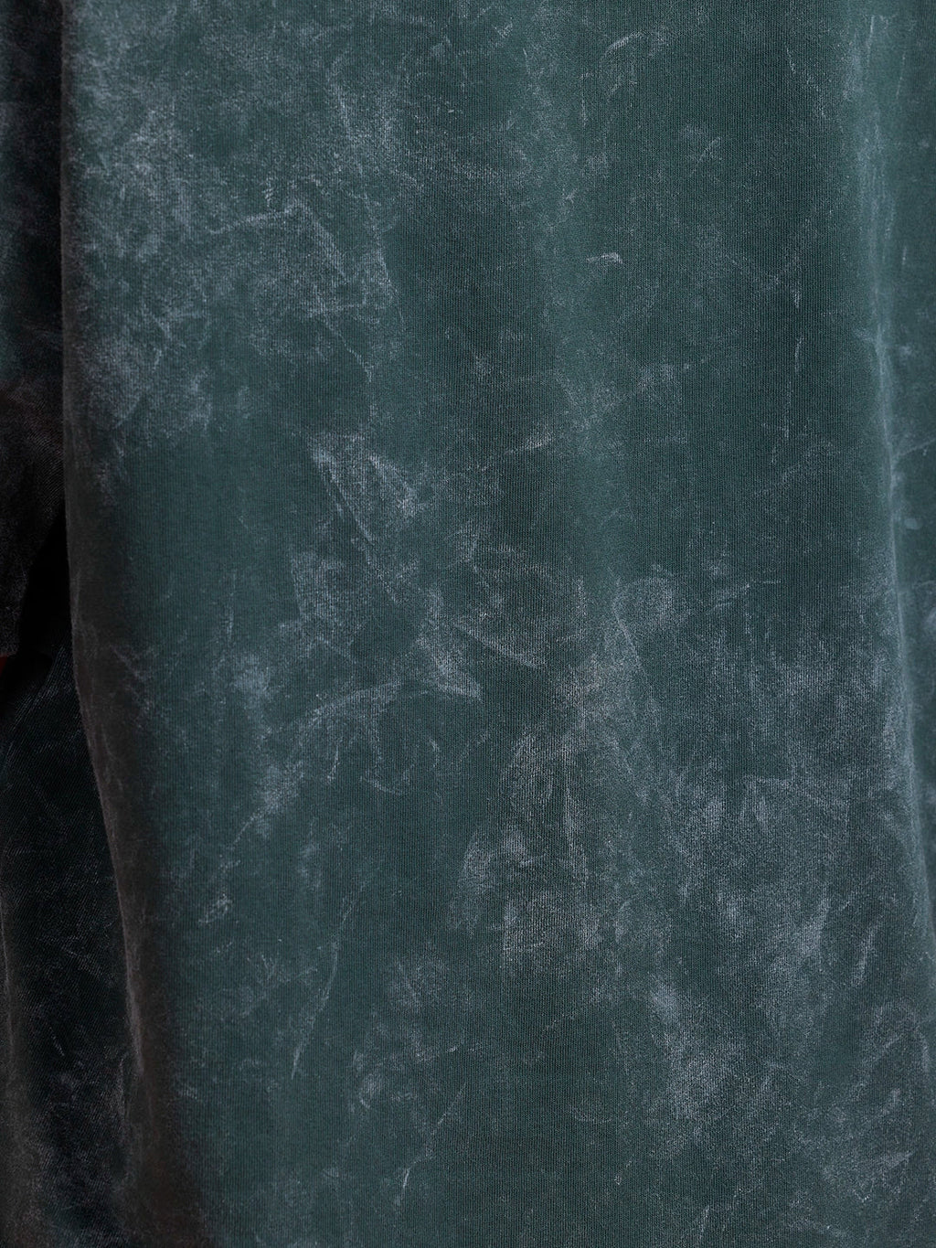 Washed Cut& Sew Graphic Printed Oversized Fit T-Shirt | Dark Green