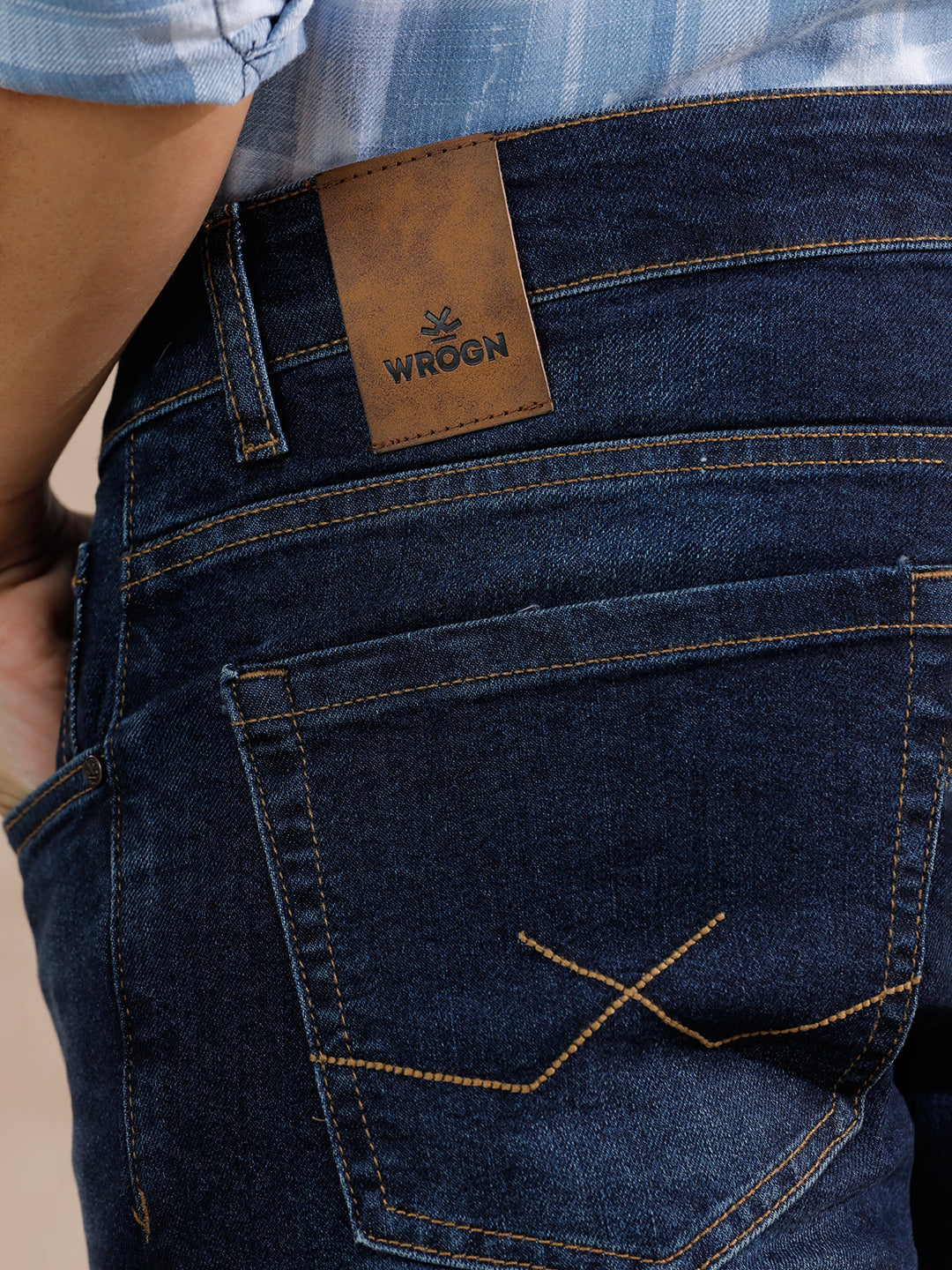 Casual Heavy Fade Slim Fit Jeans | Blue