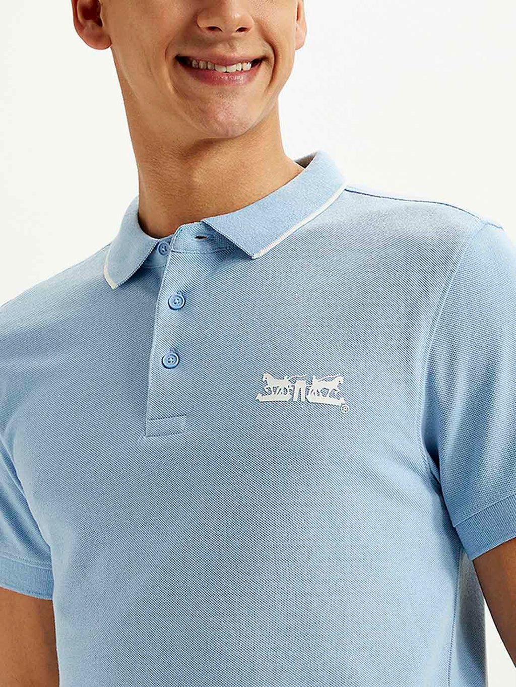 Men's Solid Slim Fit Polo T-shirt