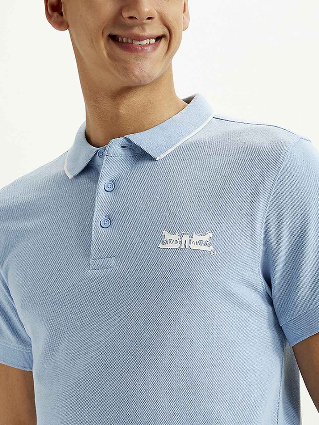 Men's Solid Slim Fit Polo T-shirt