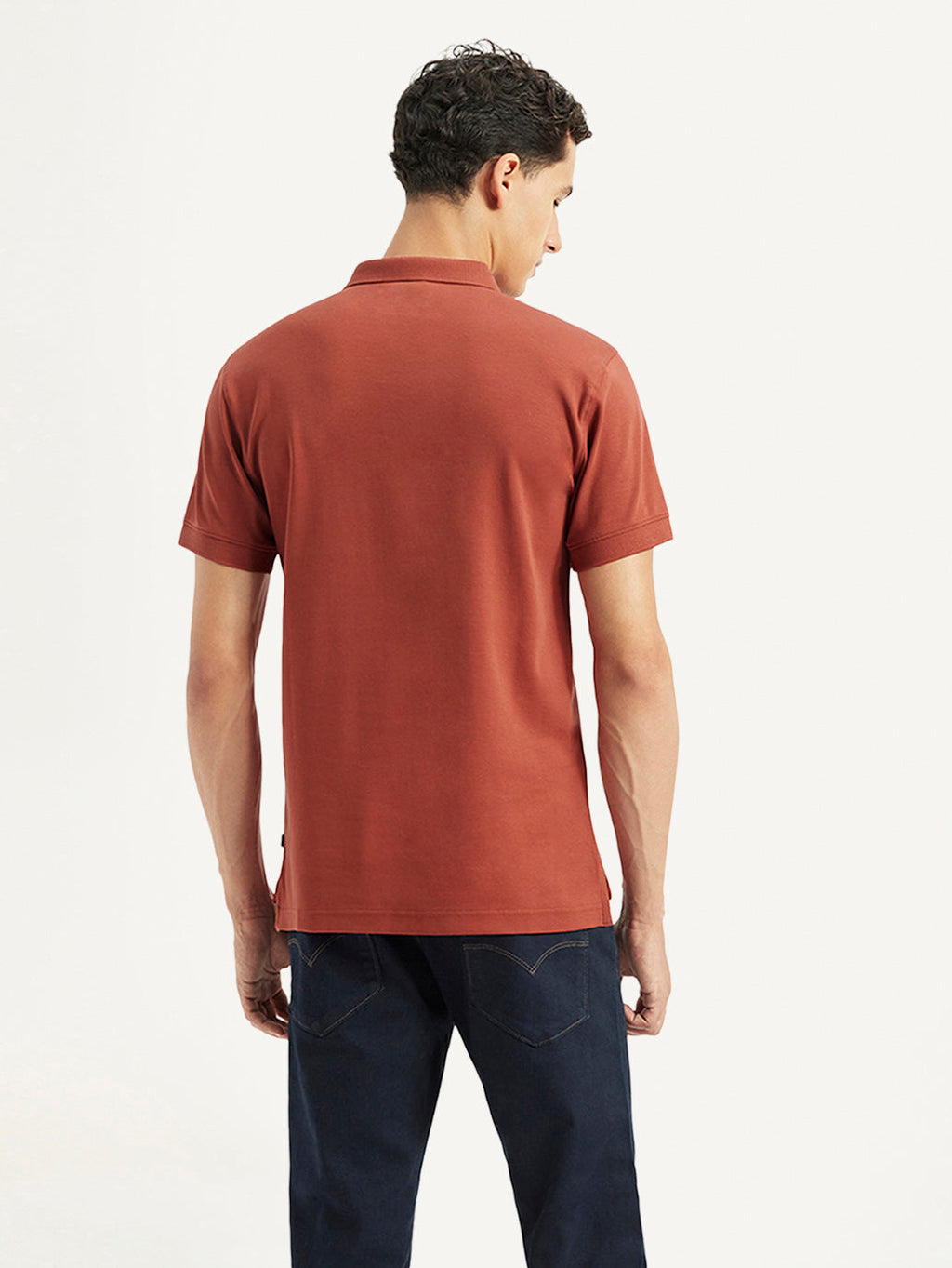 Men's Solid Slim Fit Polo T-shirt