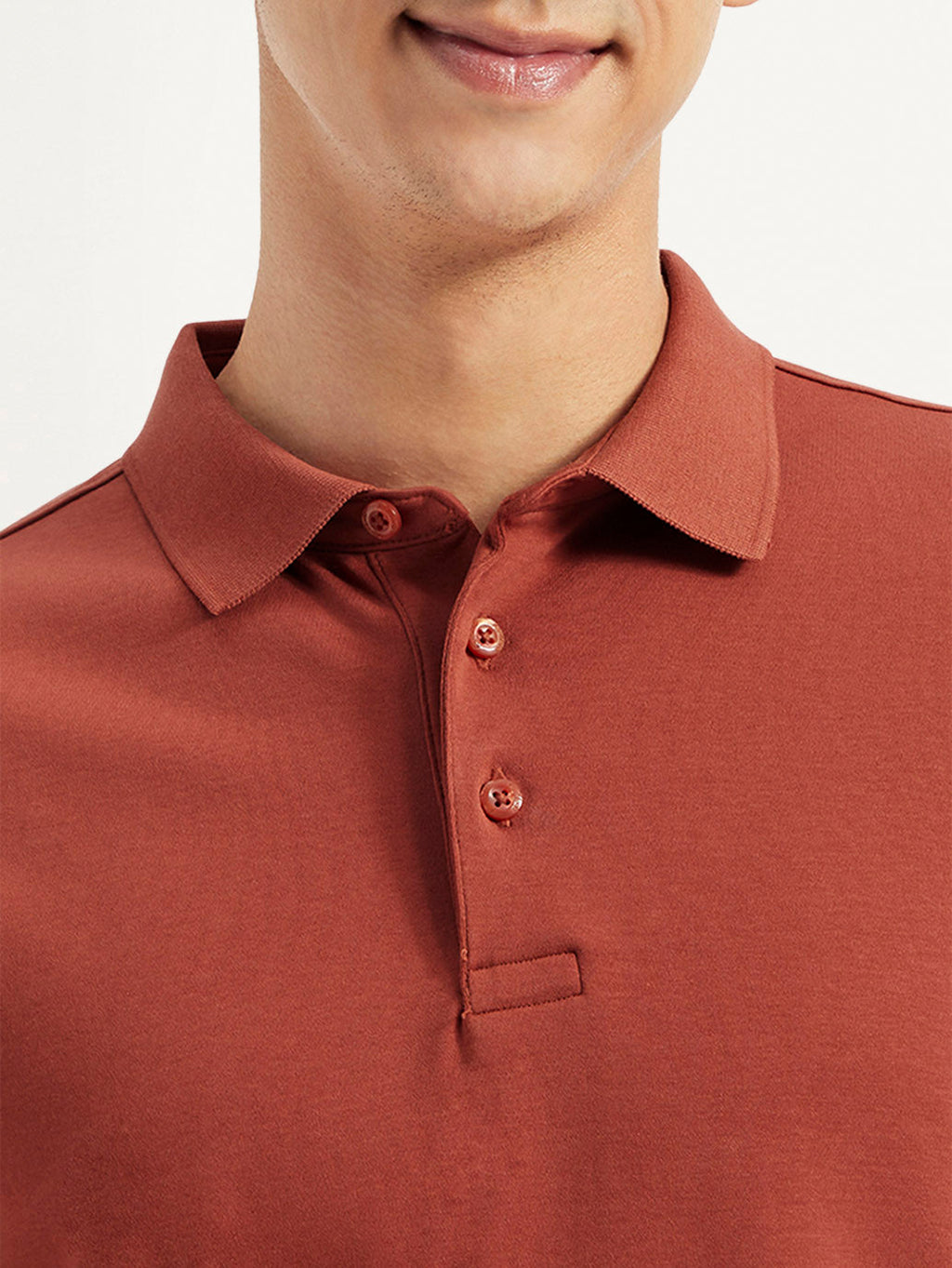 Men's Solid Slim Fit Polo T-shirt