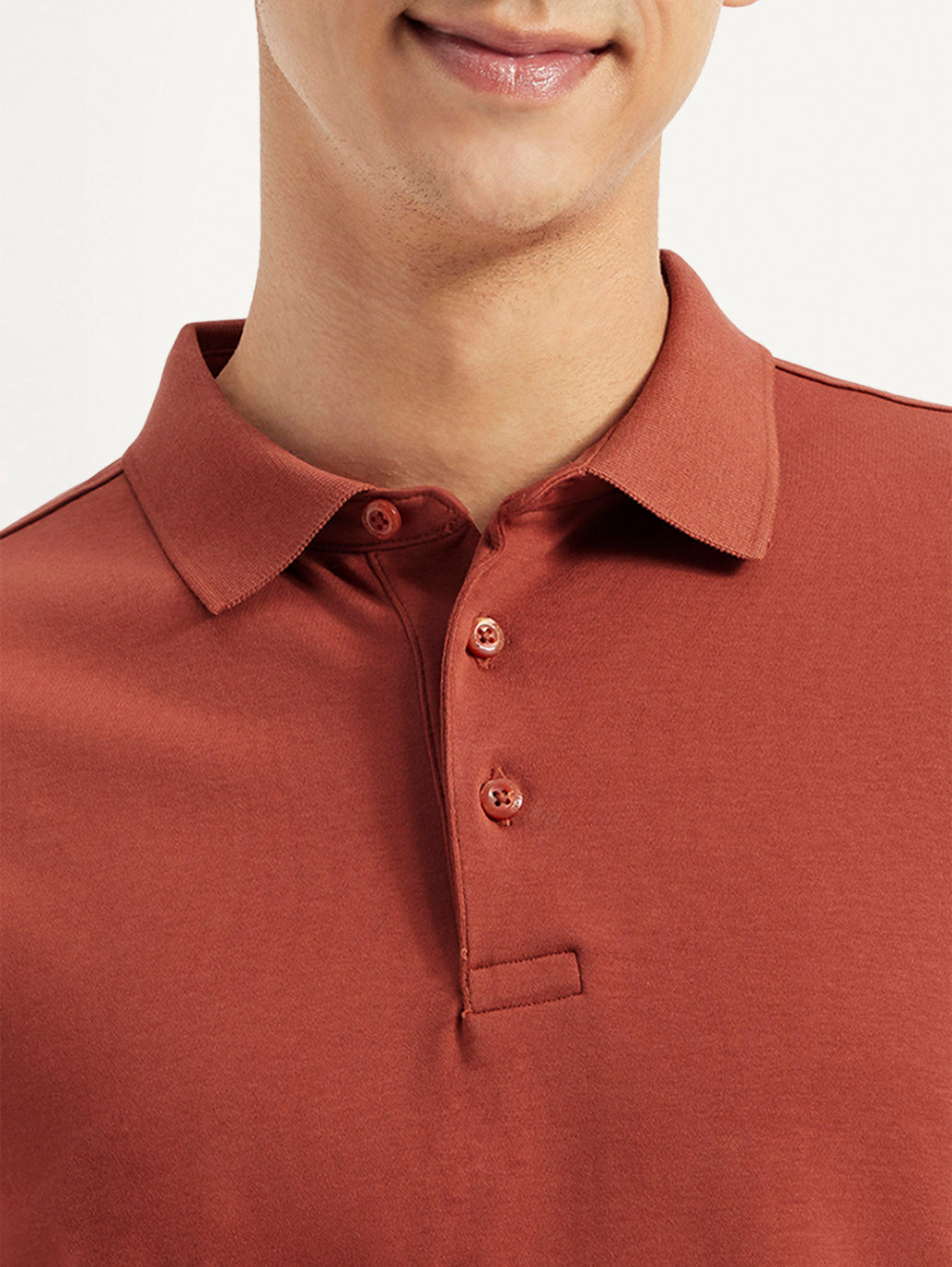 Men's Solid Slim Fit Polo T-shirt