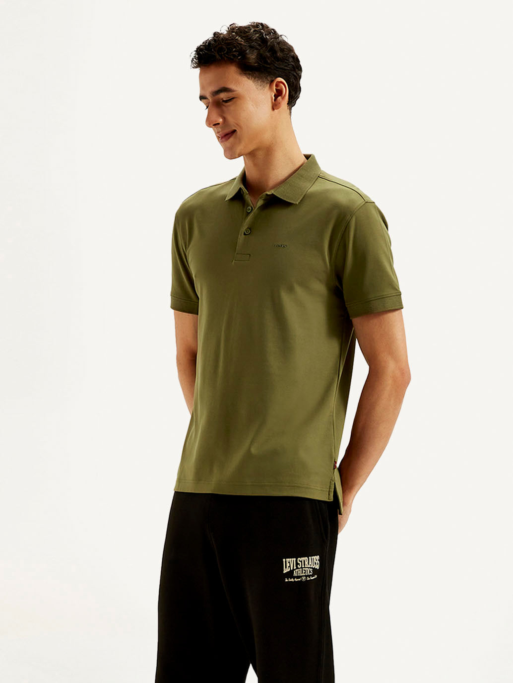 Men's Solid Slim Fit Polo T-shirt