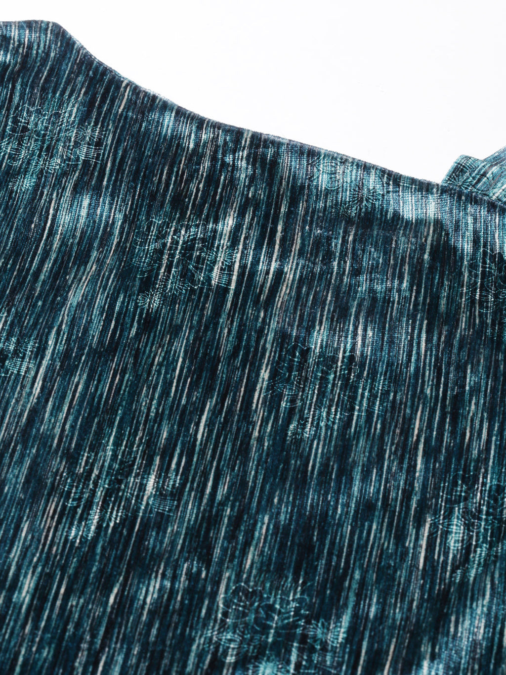 Women's Teal Striped One Shoulder Sheath Dress