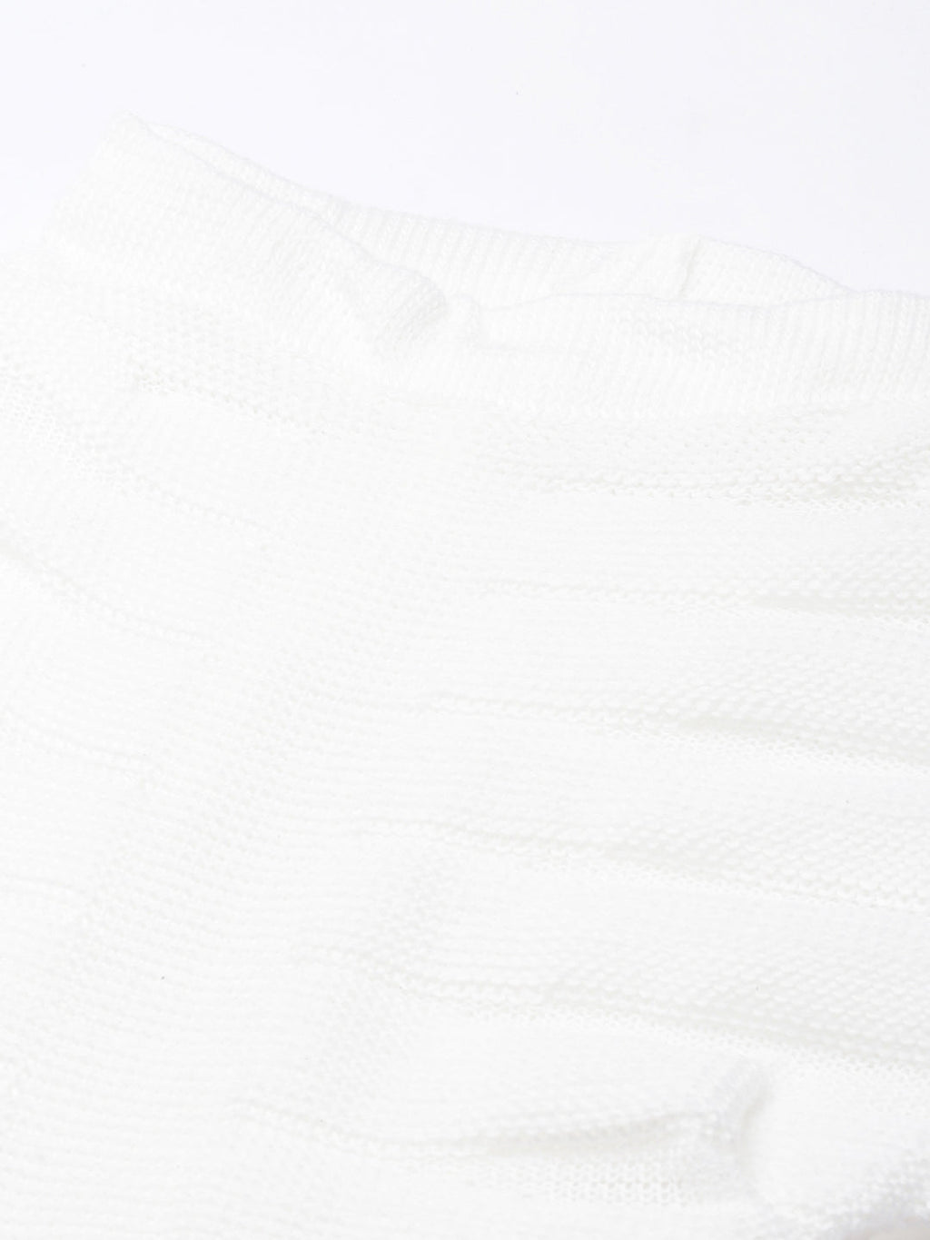 Women's Self Design White Bodycon Dress