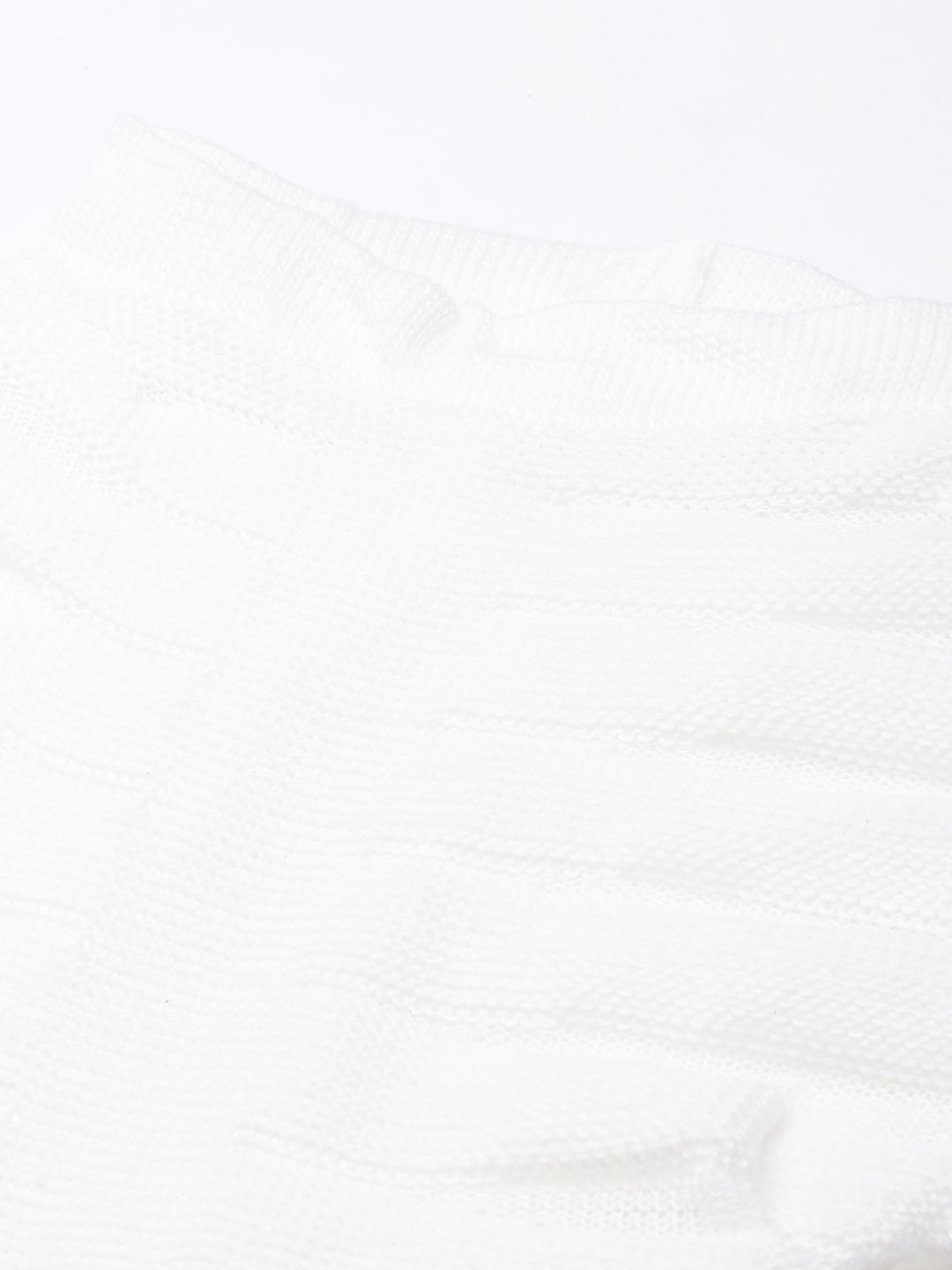 Women's Self Design White Bodycon Dress