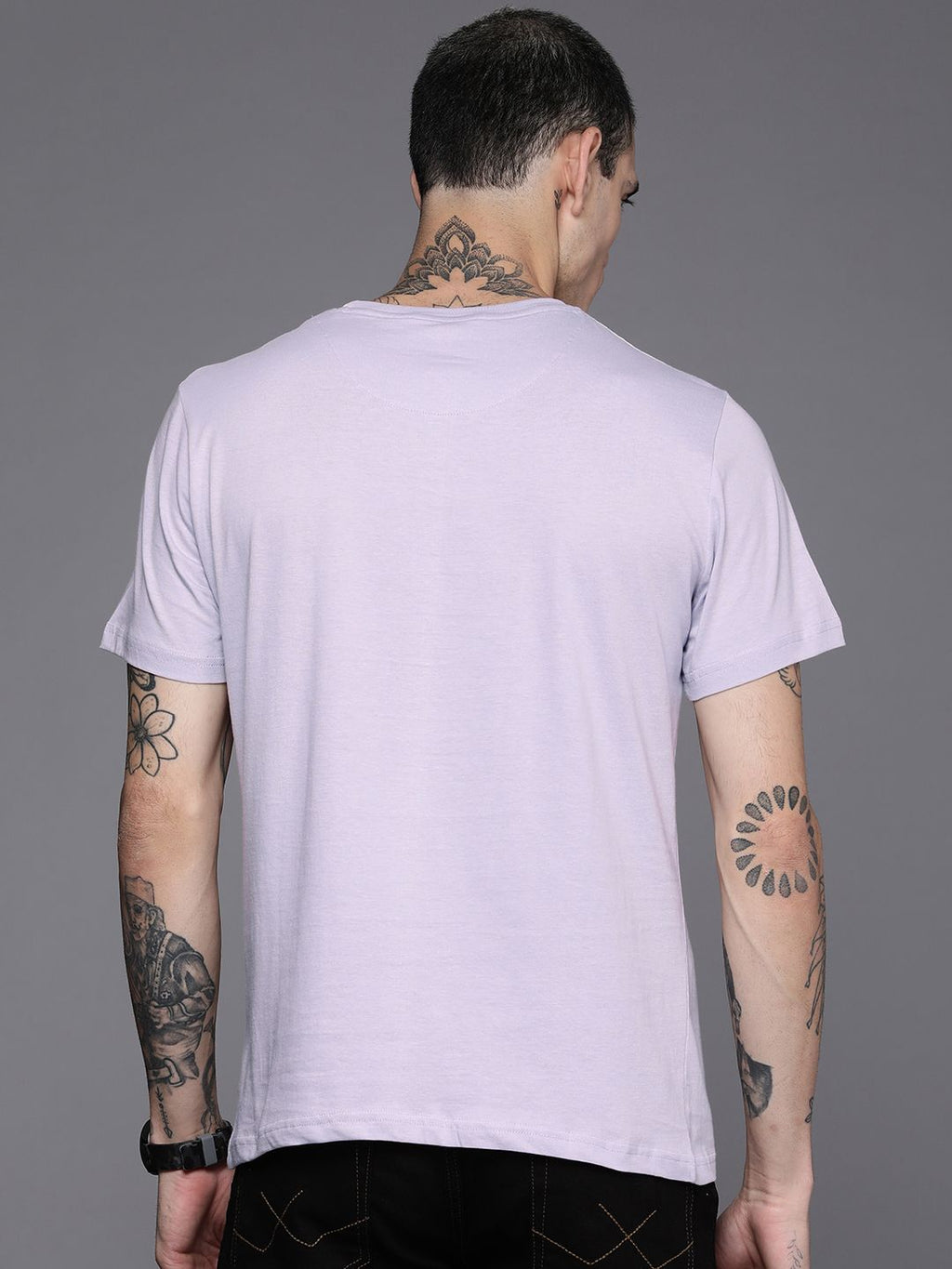 Chaos Printed Lavender T-Shirt