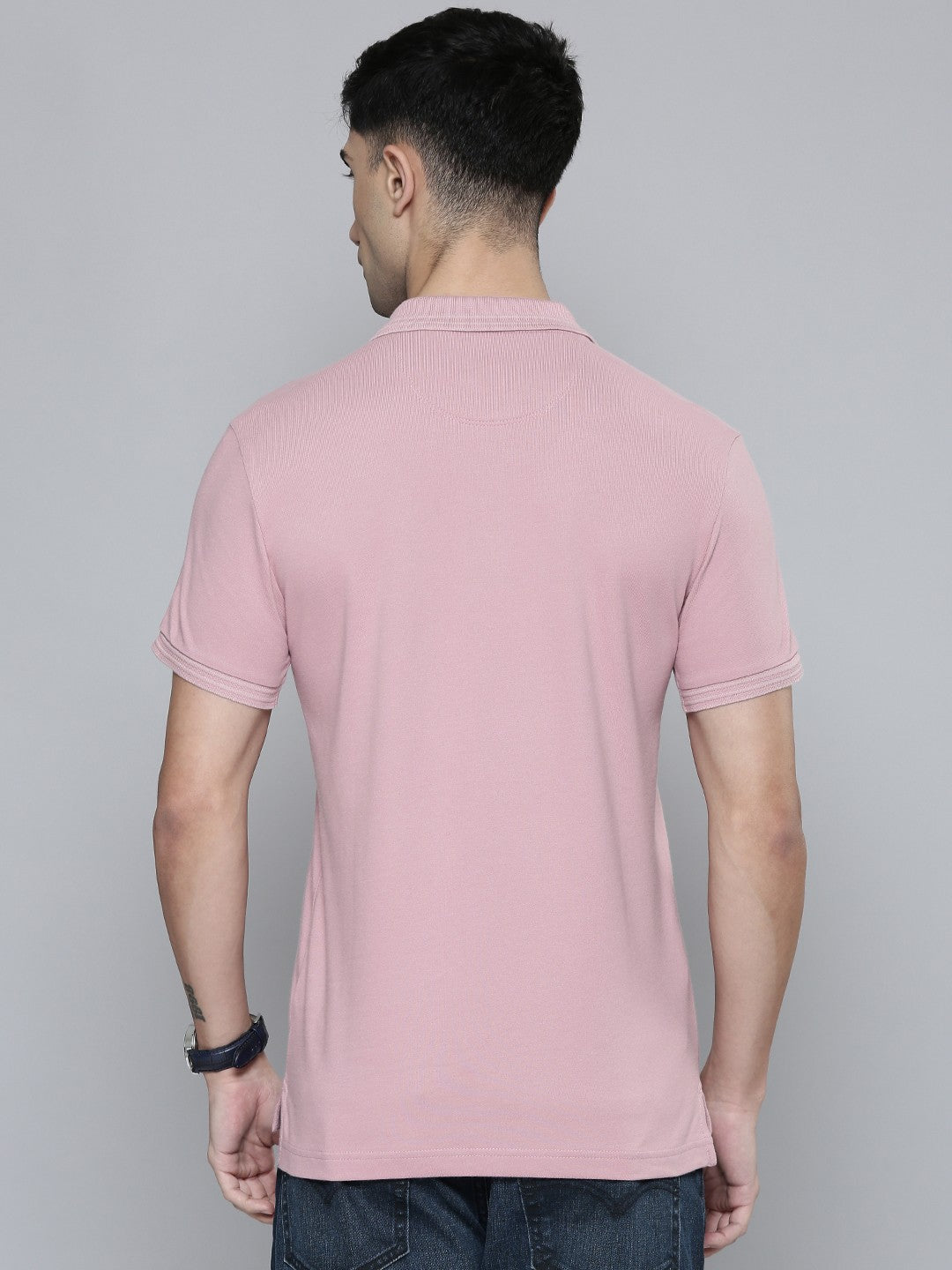 Men's Solid Slim Fit Polo T-shirt