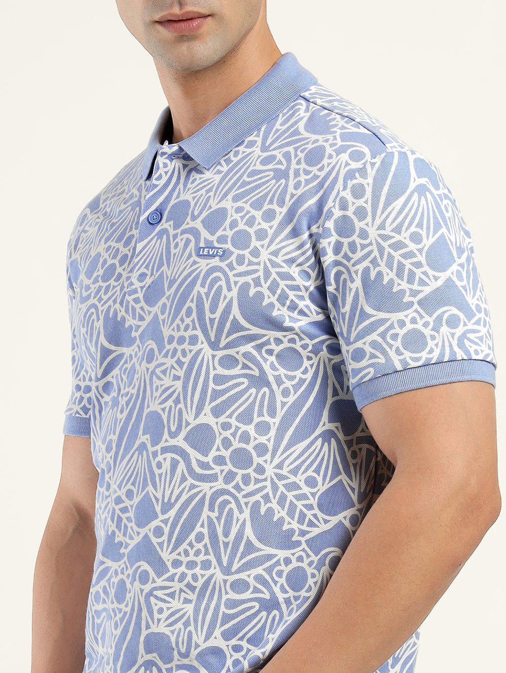 Men's Printed Polo T-shirt