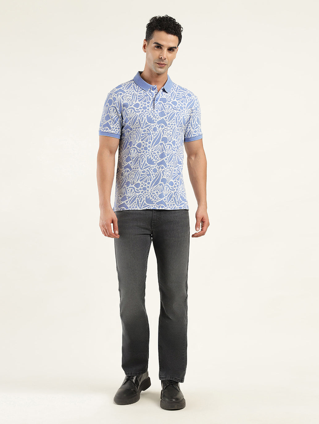 Men's Printed Polo T-shirt