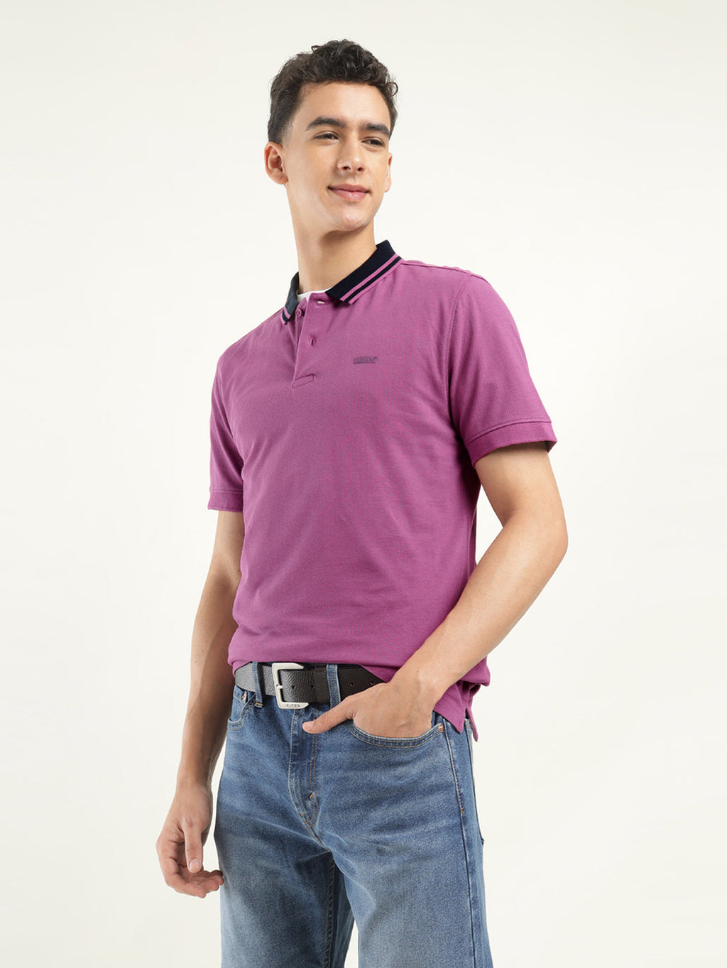 Men's Solid Polo T-Shirt