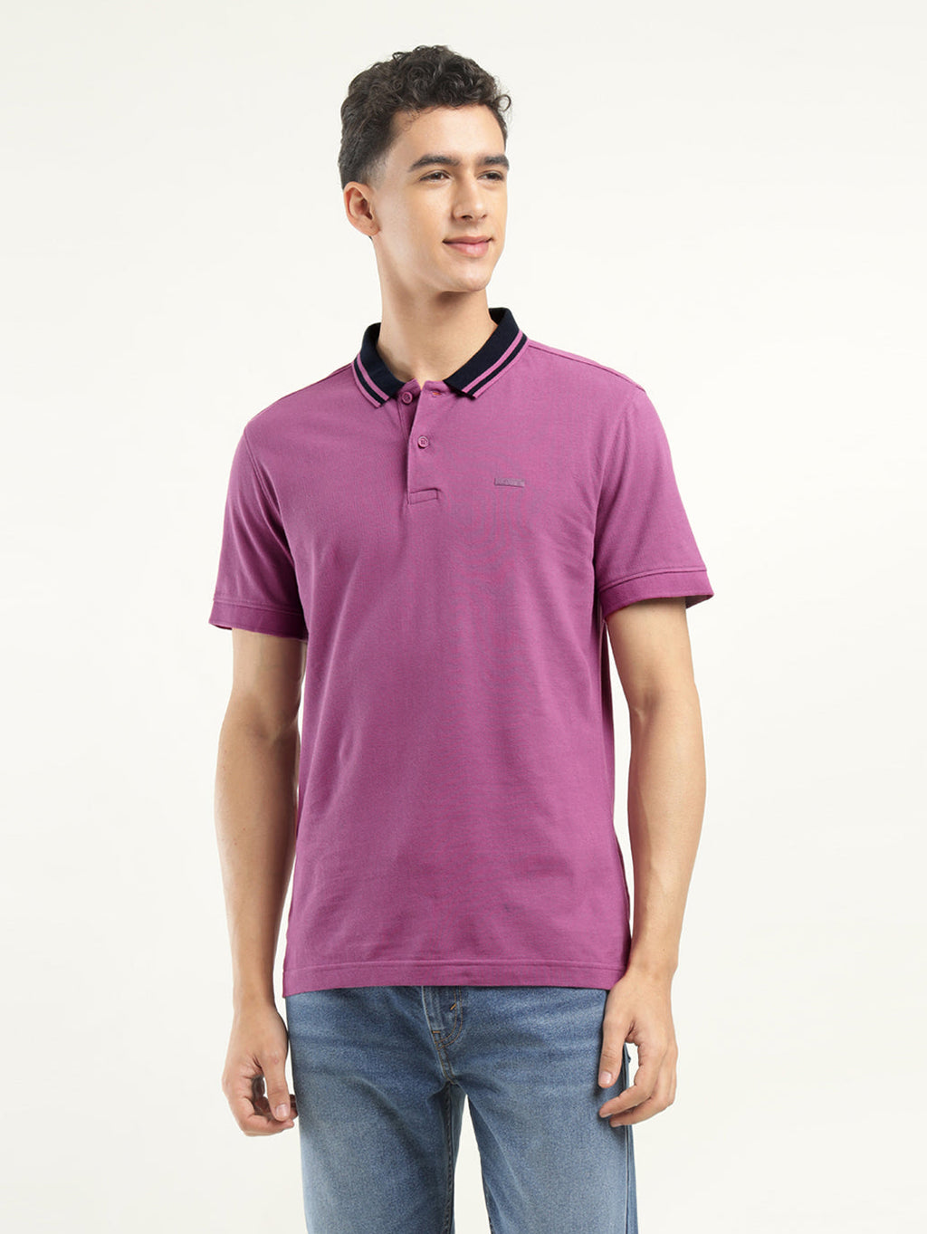 Men's Solid Polo T-Shirt
