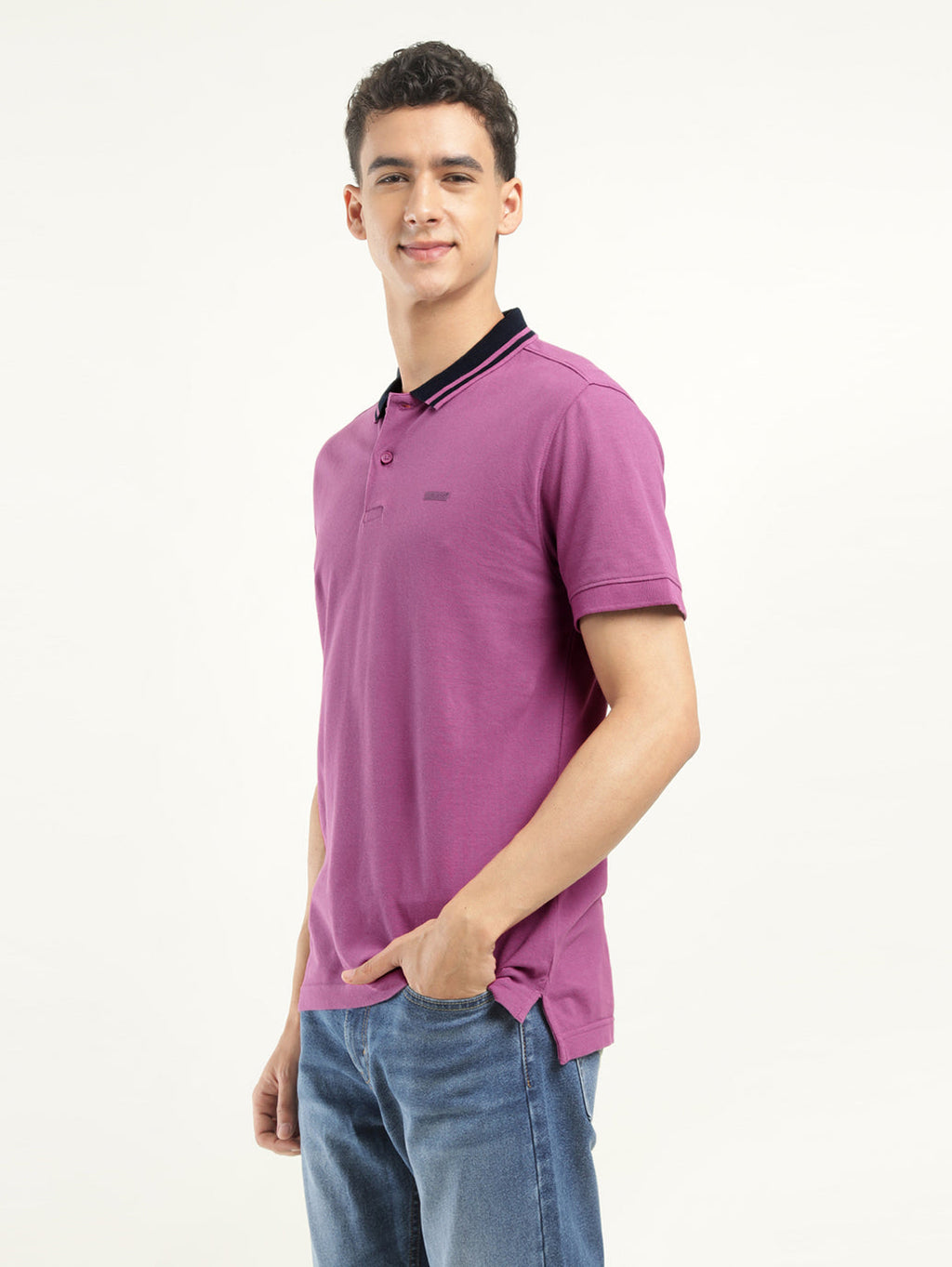 Men's Solid Polo T-Shirt