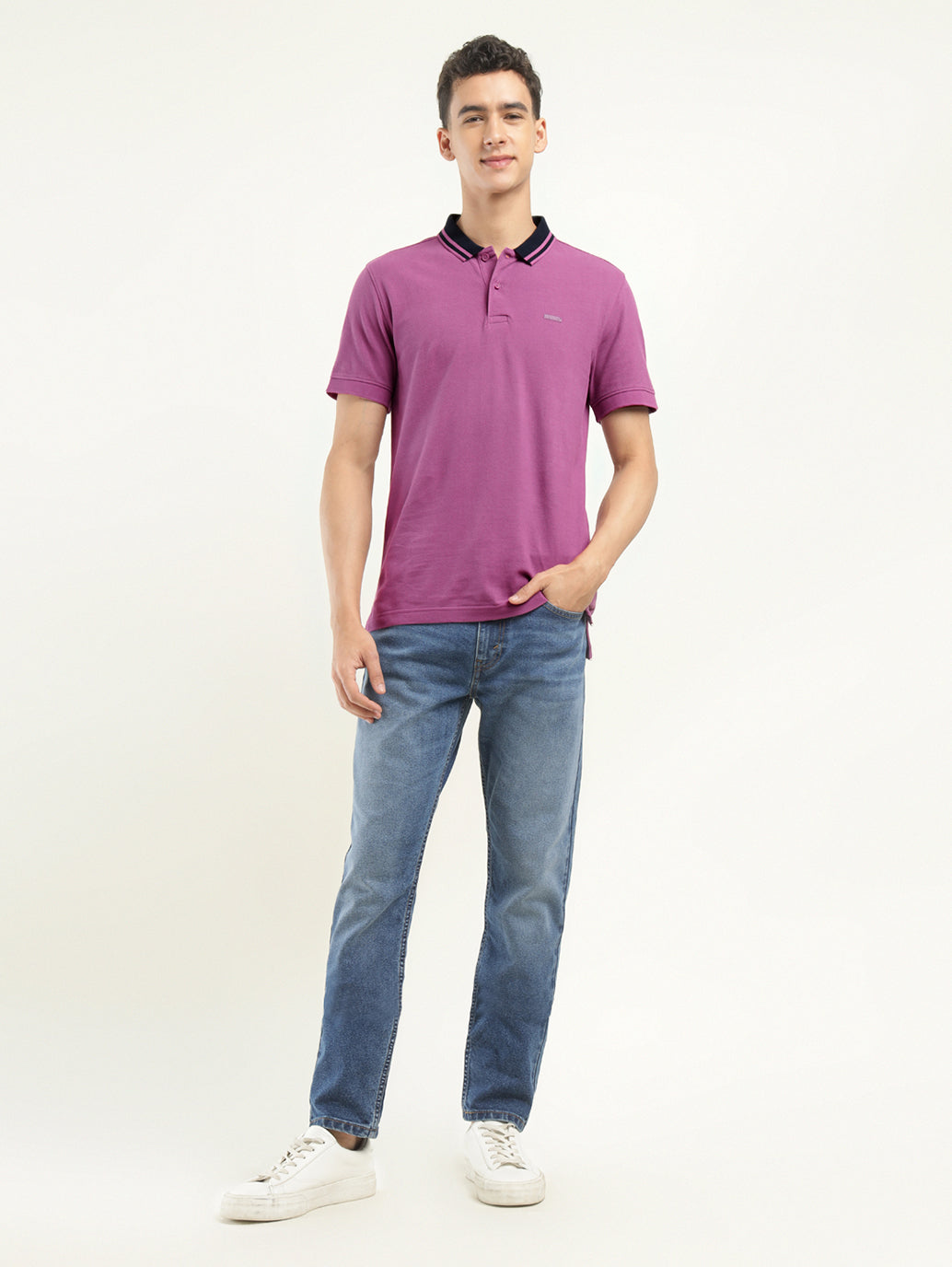Men's Solid Polo T-Shirt