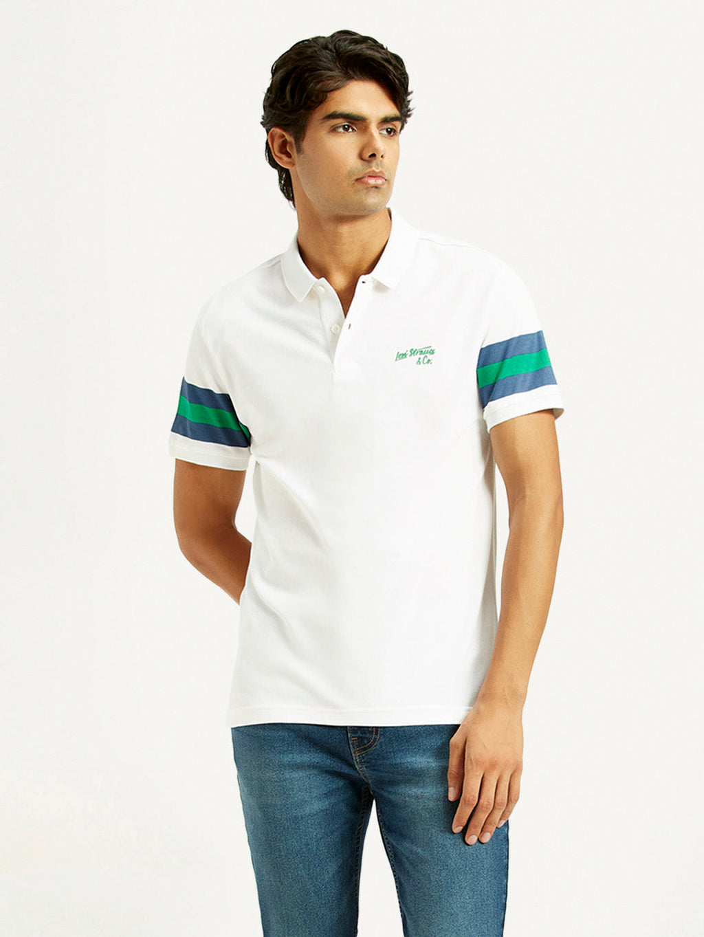 Men's Pure Cotton Slim Fit Polo T-shirt