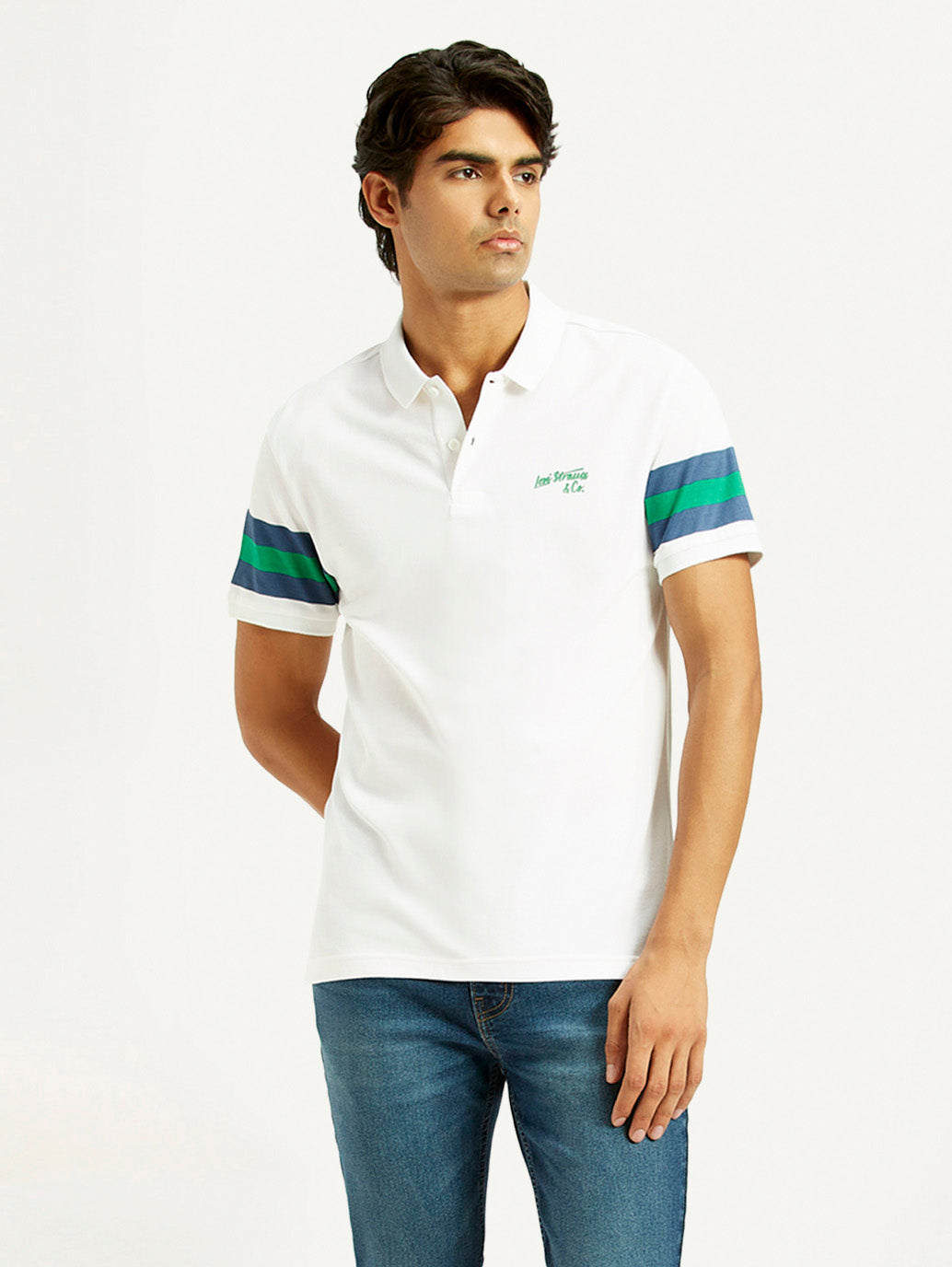Men's Pure Cotton Slim Fit Polo T-shirt