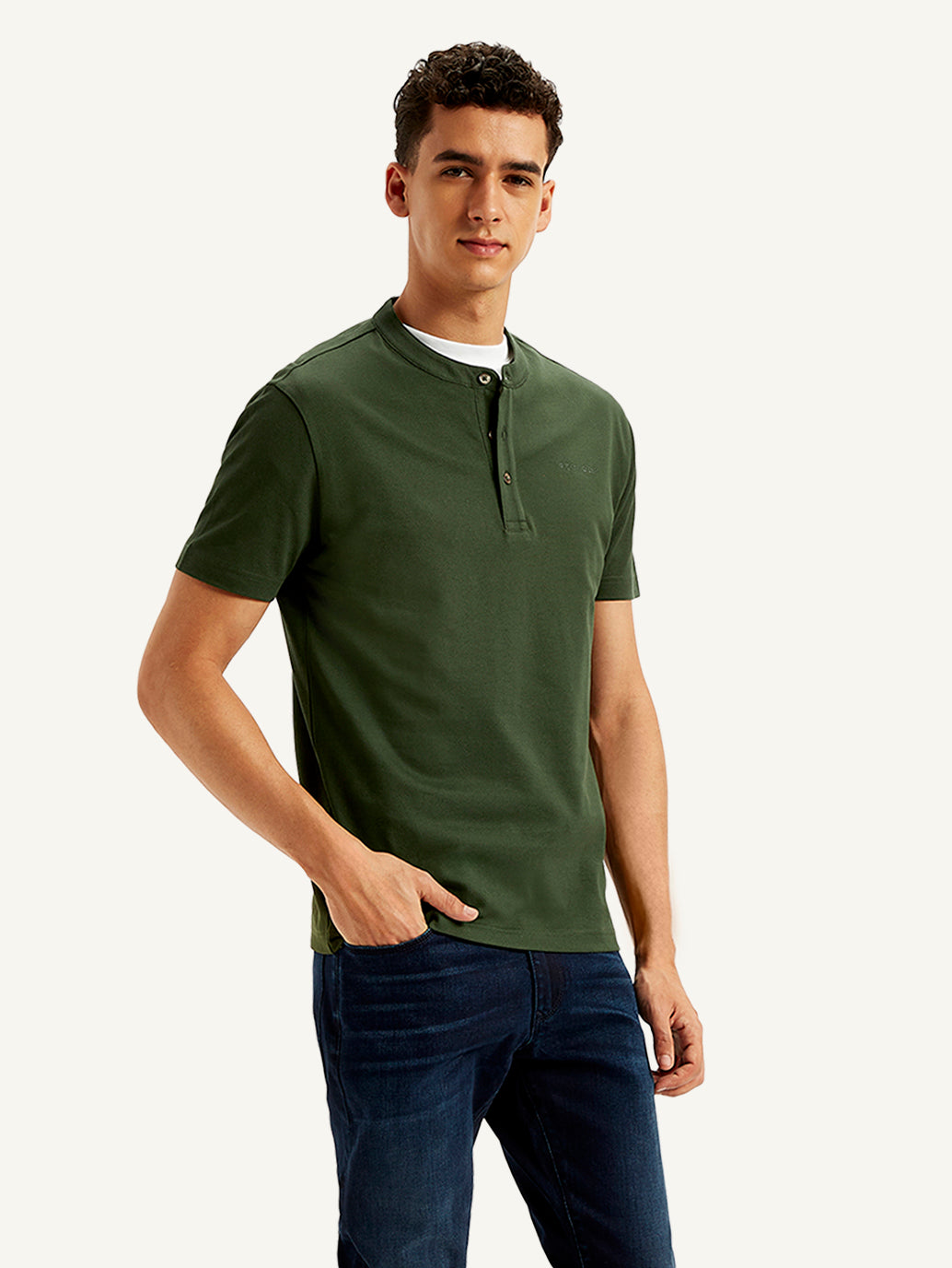 Men's Redloop Solid Slim Fit T-shirt