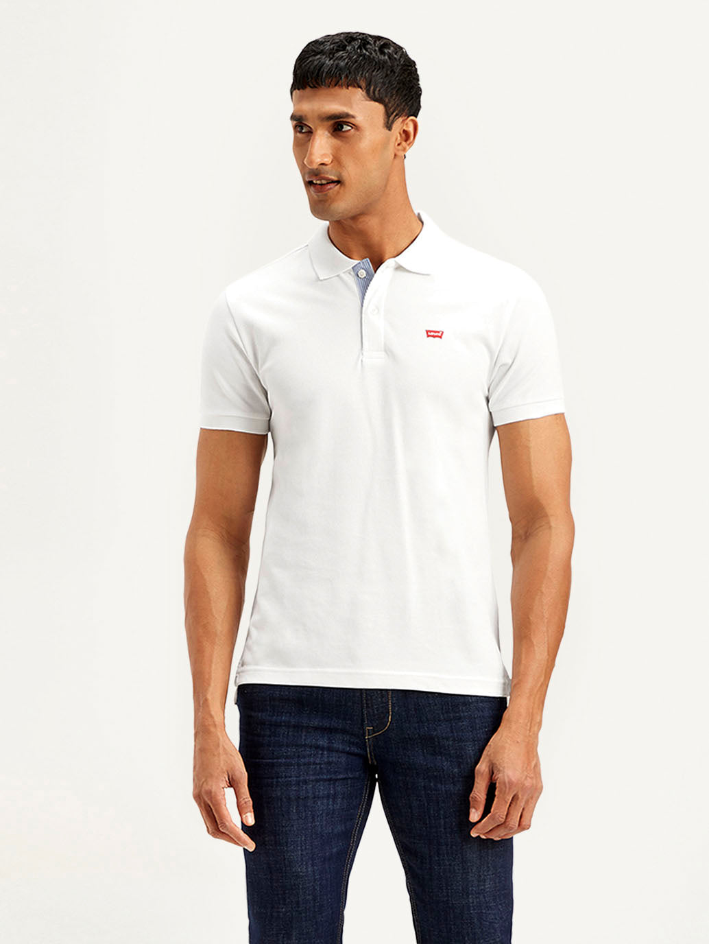 Men's Solid Slim Fit Polo T-shirt