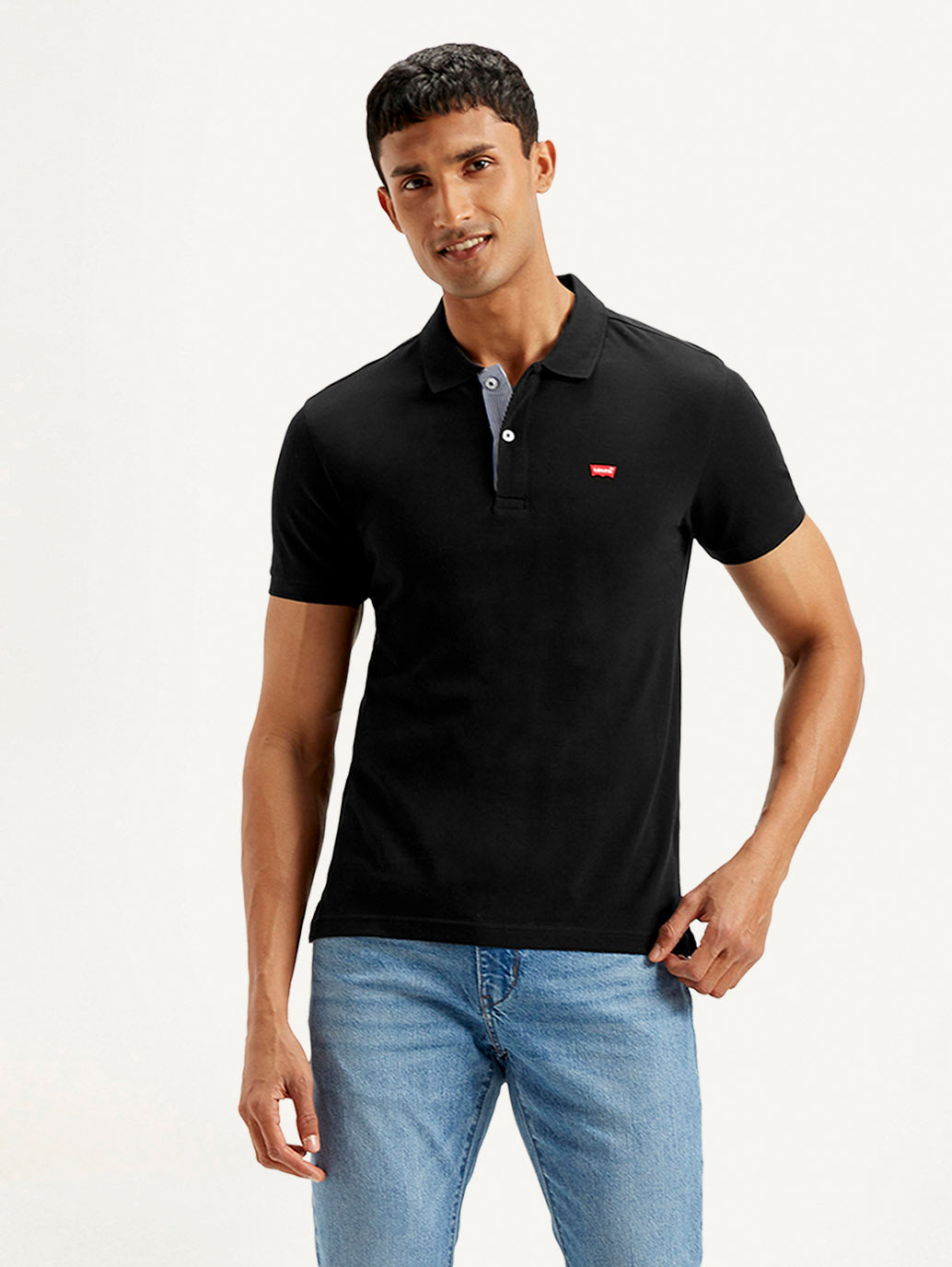 Men's Solid Slim Fit Polo T-shirt