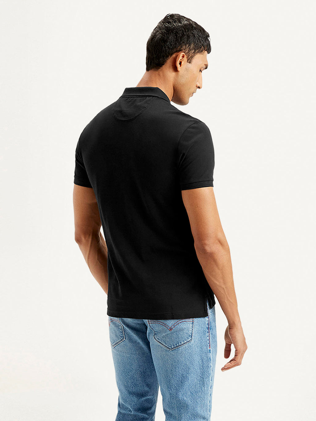 Men's Solid Slim Fit Polo T-shirt