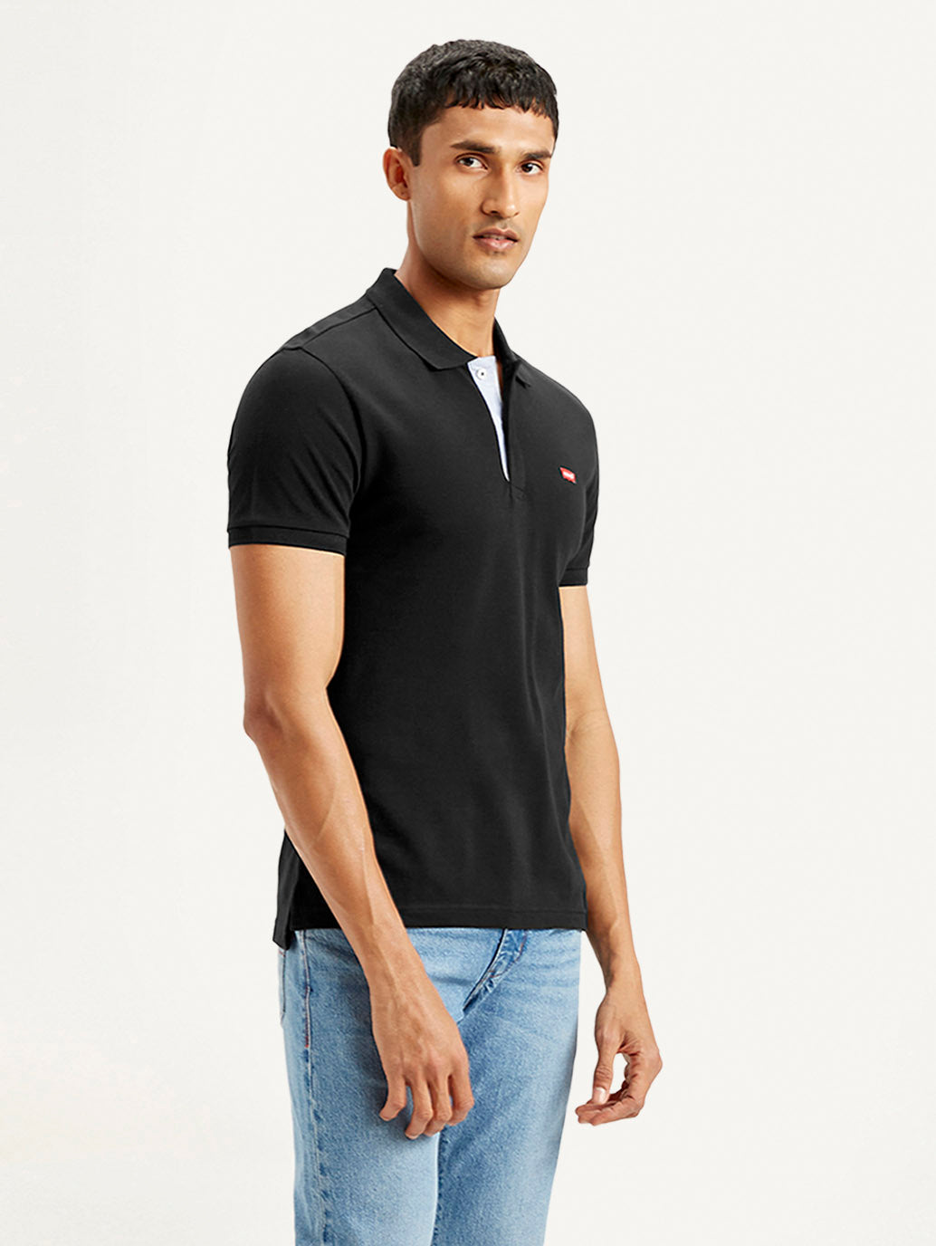 Men's Solid Slim Fit Polo T-shirt