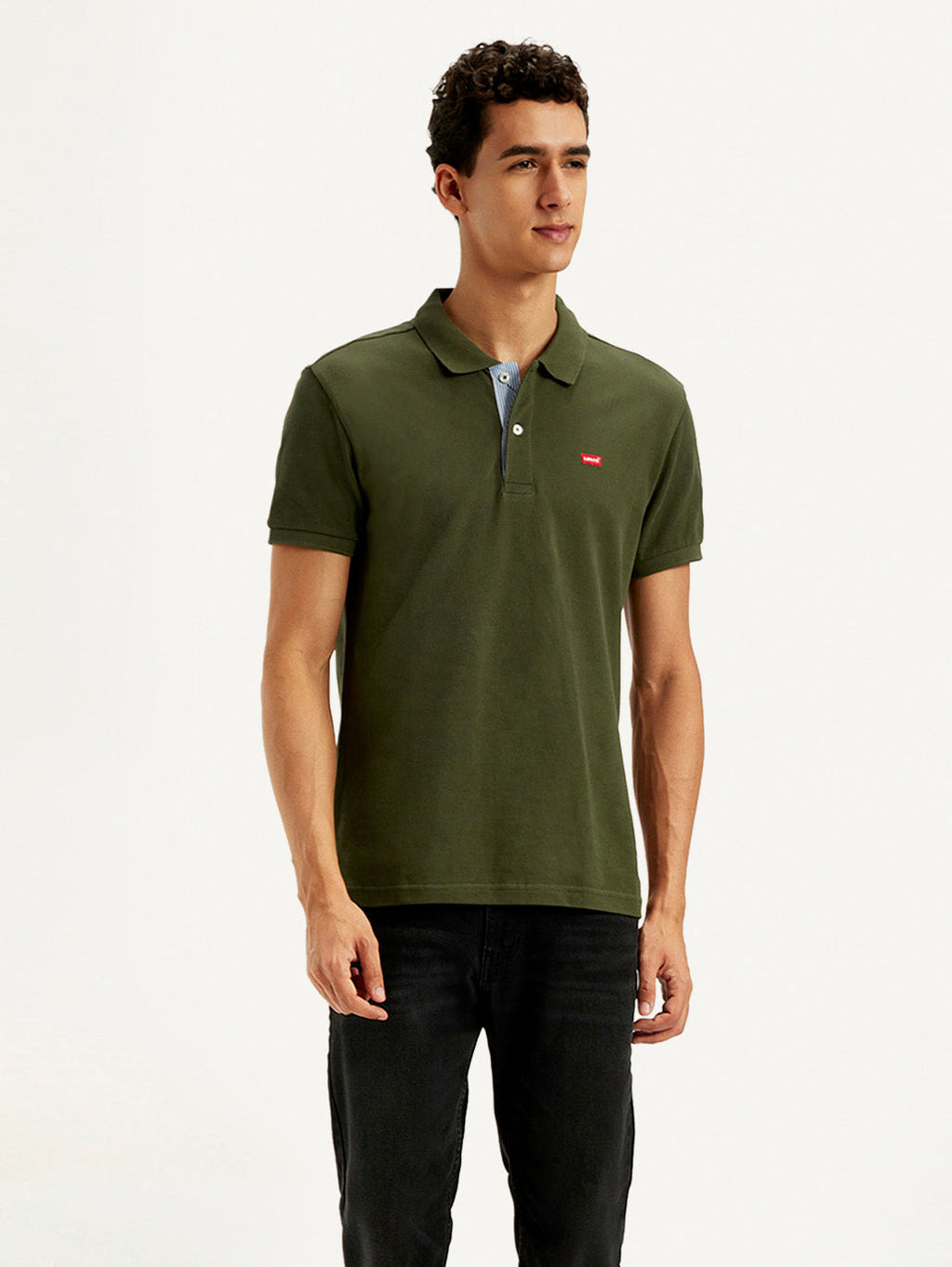 Men's Solid Slim Fit Polo T-shirt
