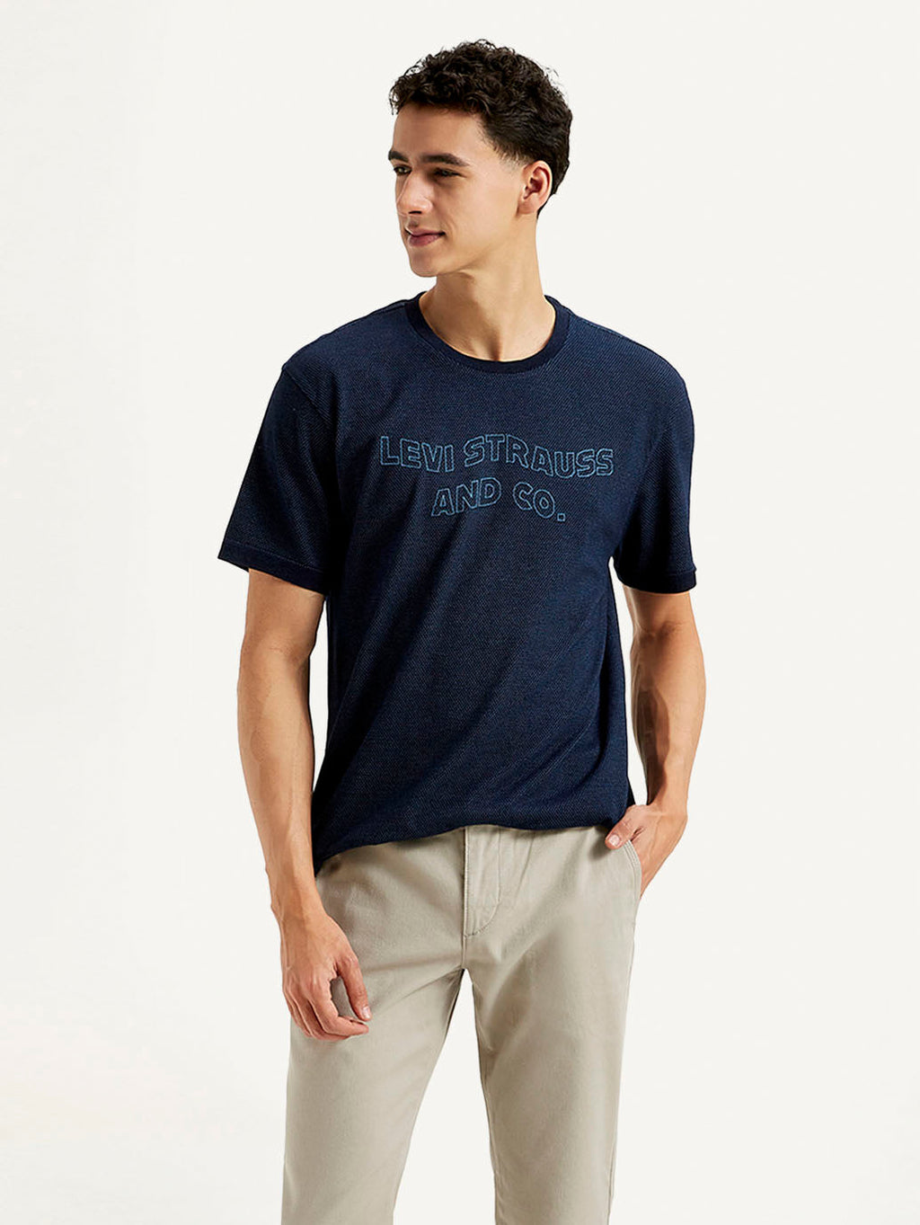 Men's Brand Logo Slim Fit T-shirt