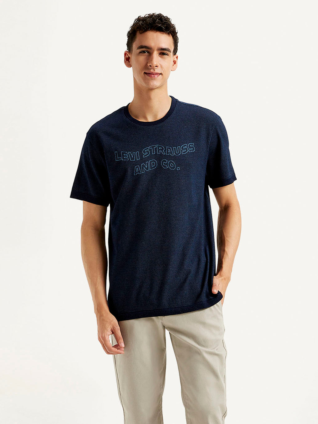 Men's Brand Logo Slim Fit T-shirt