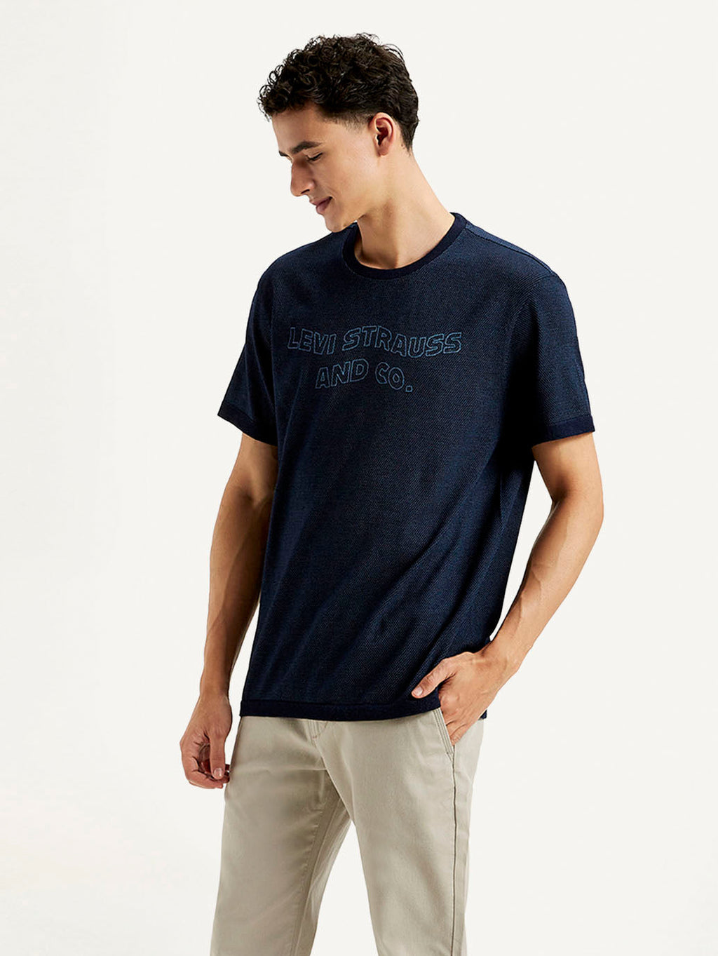 Men's Brand Logo Slim Fit T-shirt