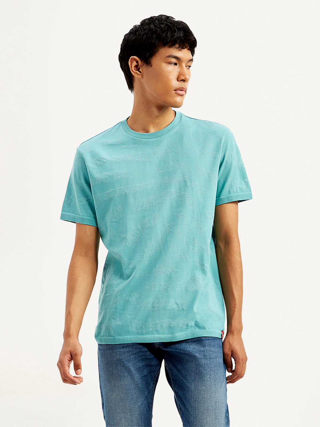 Men's Textured Slim Fit T-Shirt