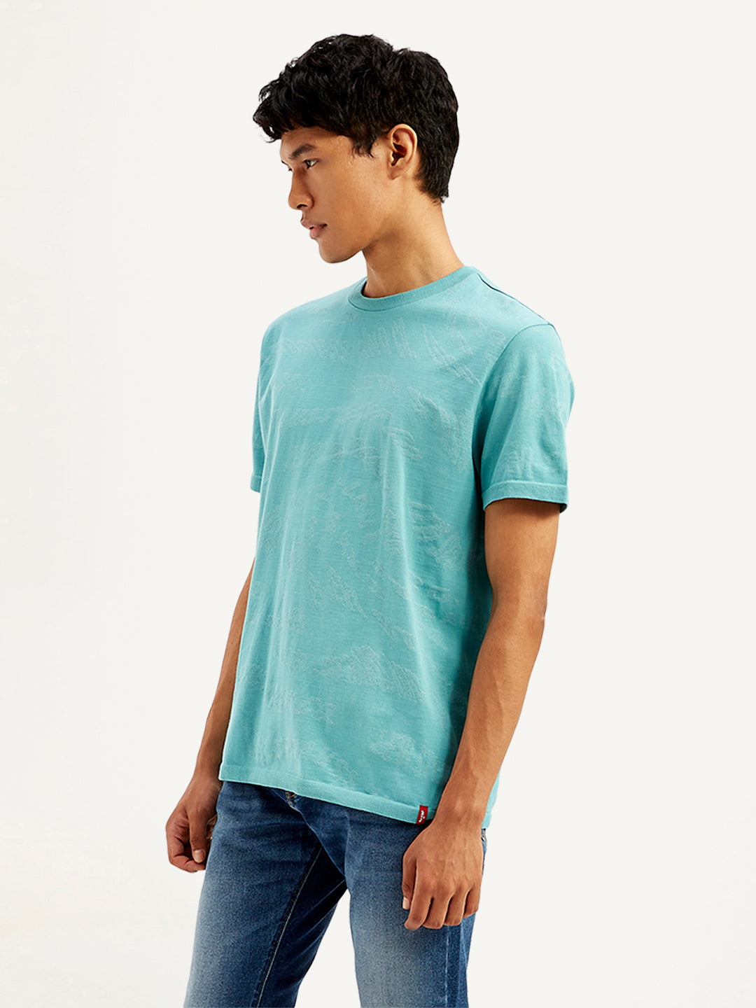Men's Textured Slim Fit T-Shirt