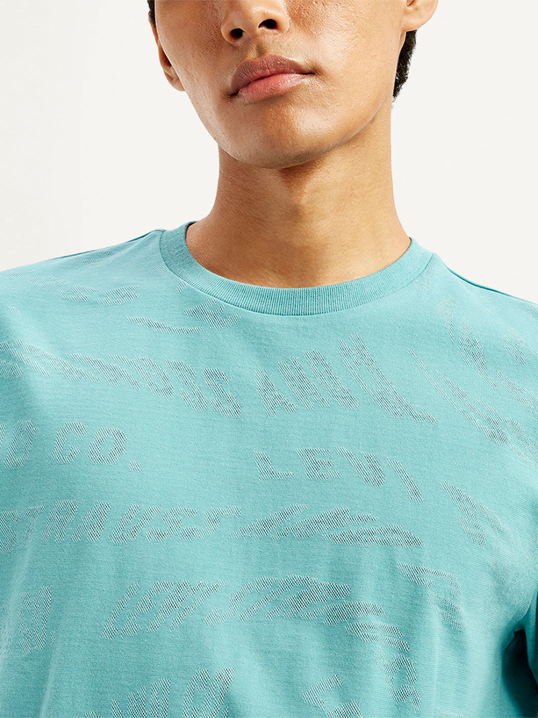 Men's Textured Slim Fit T-Shirt