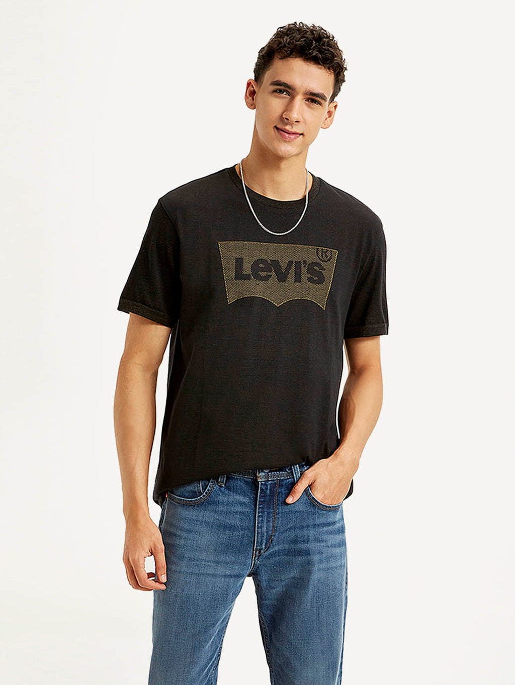 Men's Brand Logo Slim Fit T-shirt