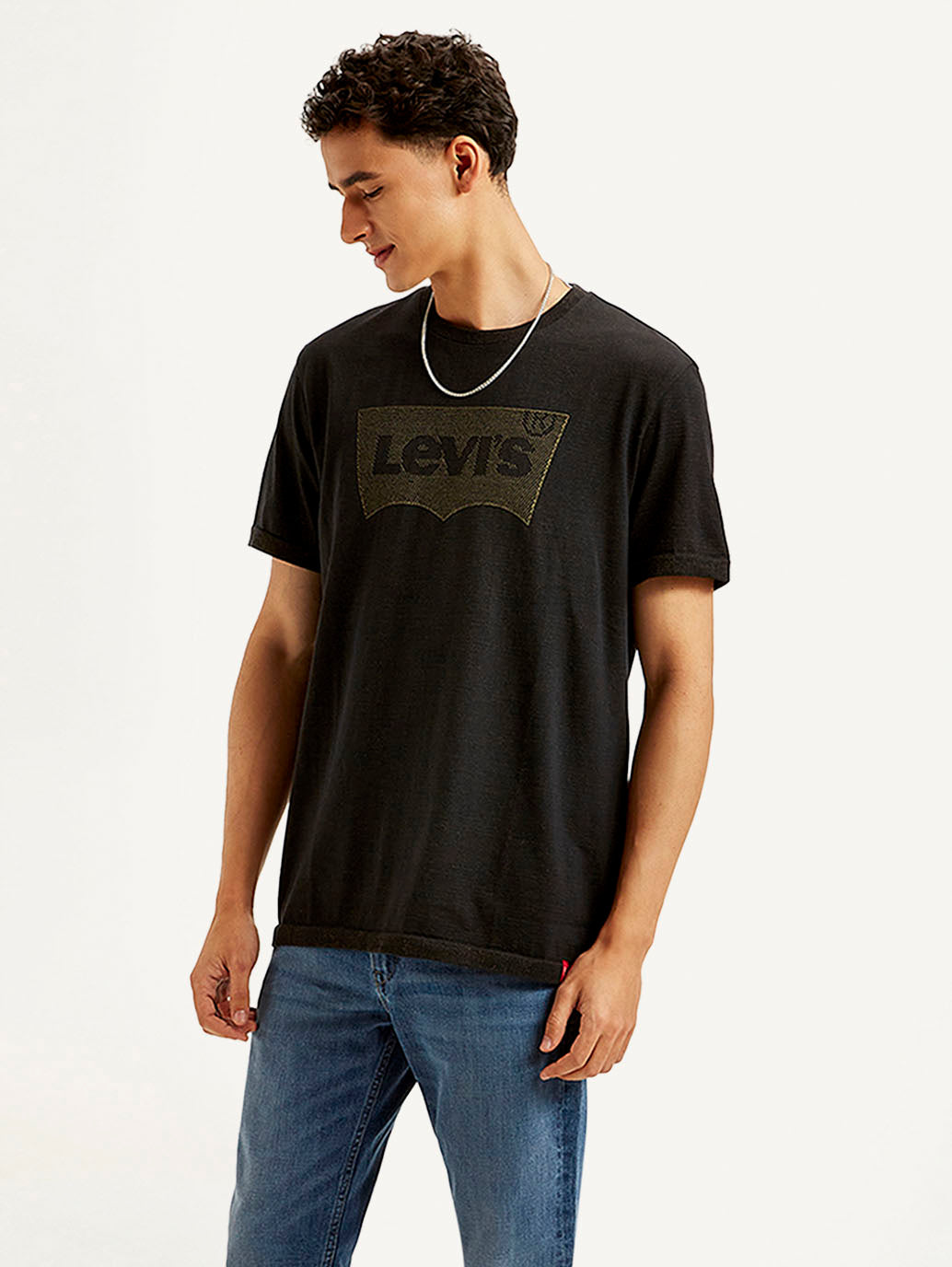 Men's Brand Logo Slim Fit T-shirt