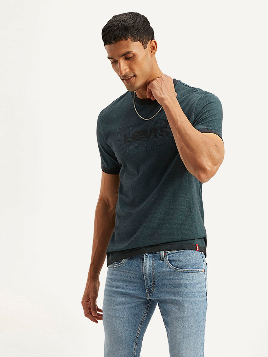Men's Brand Logo Slim Fit T-shirt