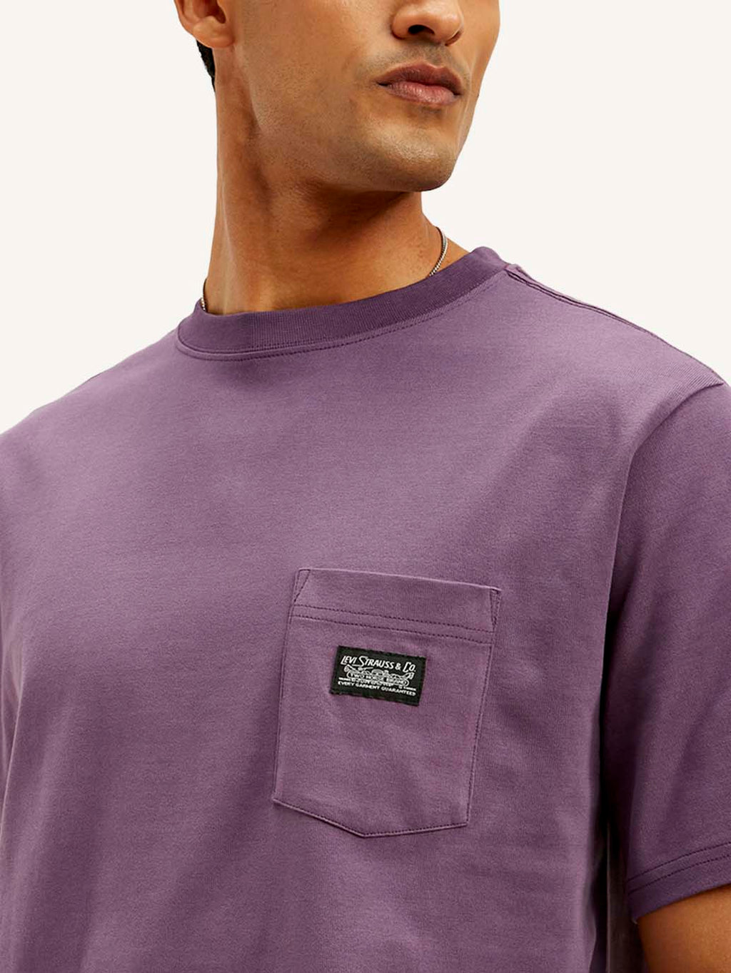 Men's Solid Crew Neck T-shirt