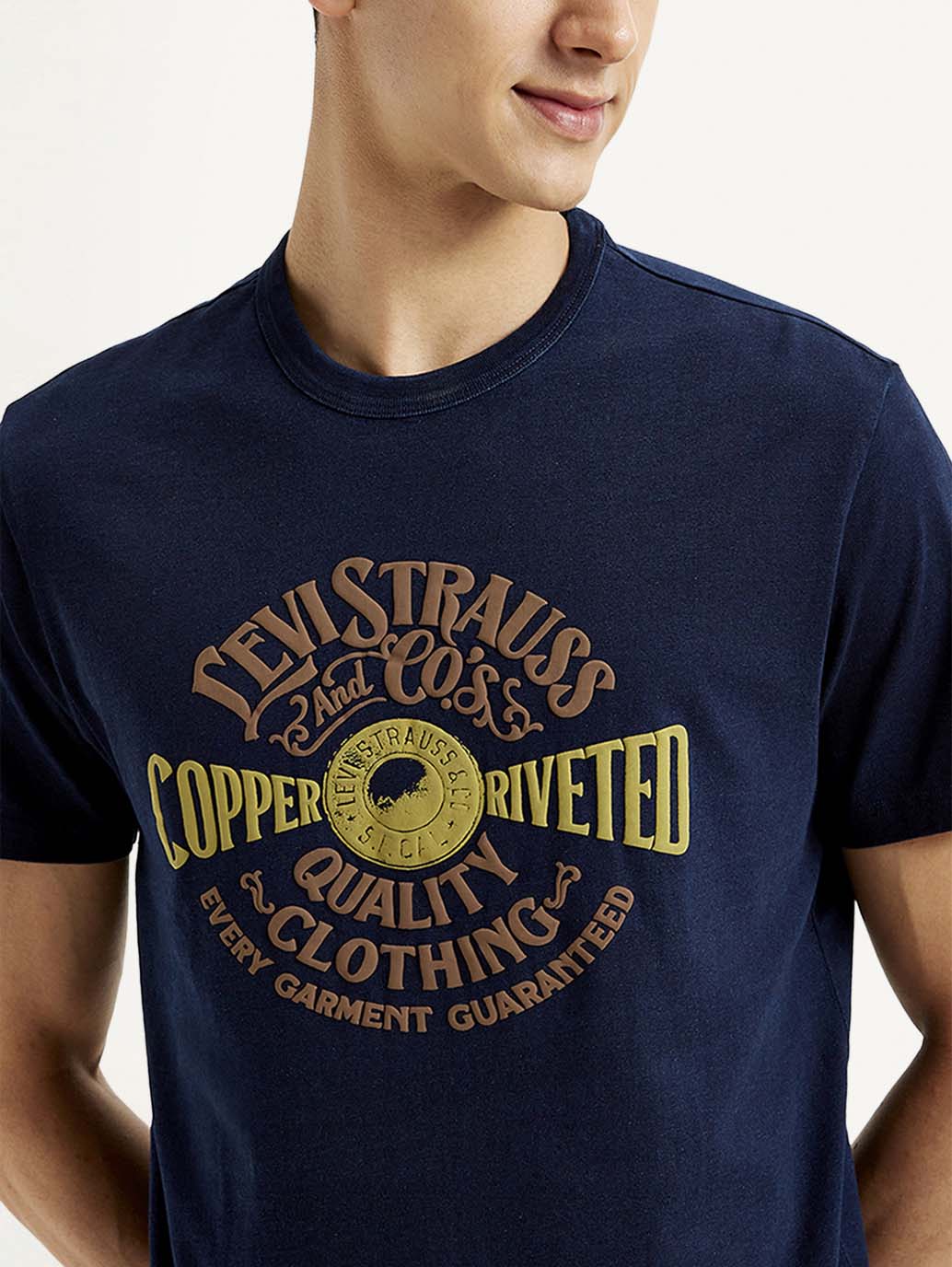 Men's Typographic Print Slim Fit T-shirt