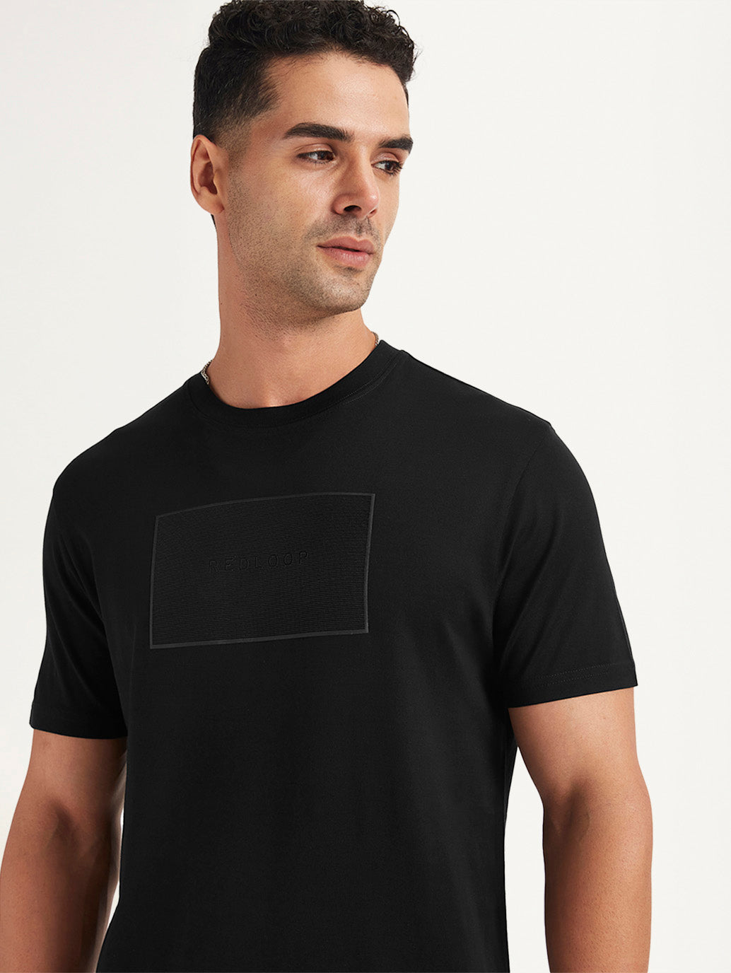 Men's Redloop Textured Slim Fit T-Shirt