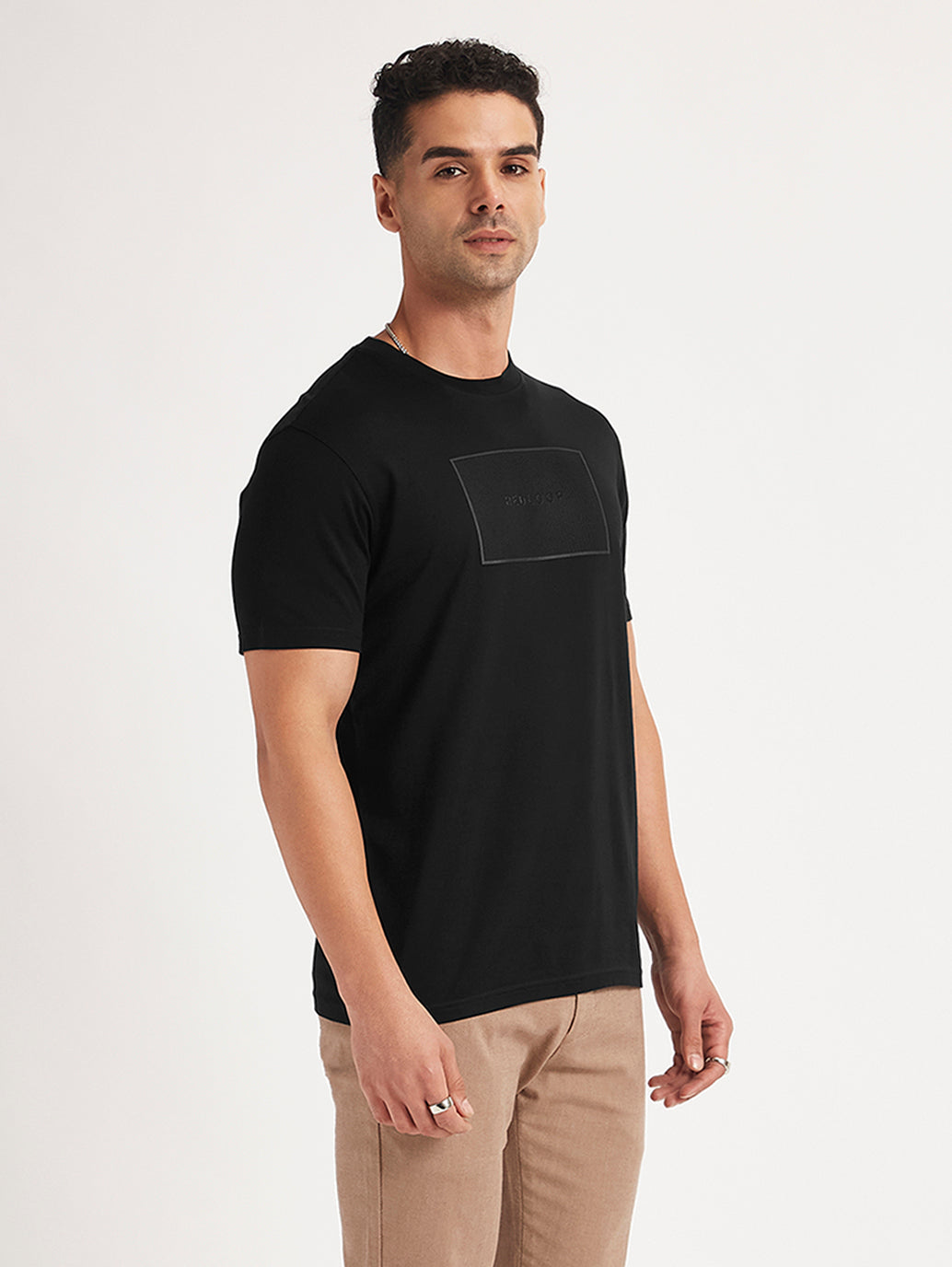 Men's Redloop Textured Slim Fit T-Shirt