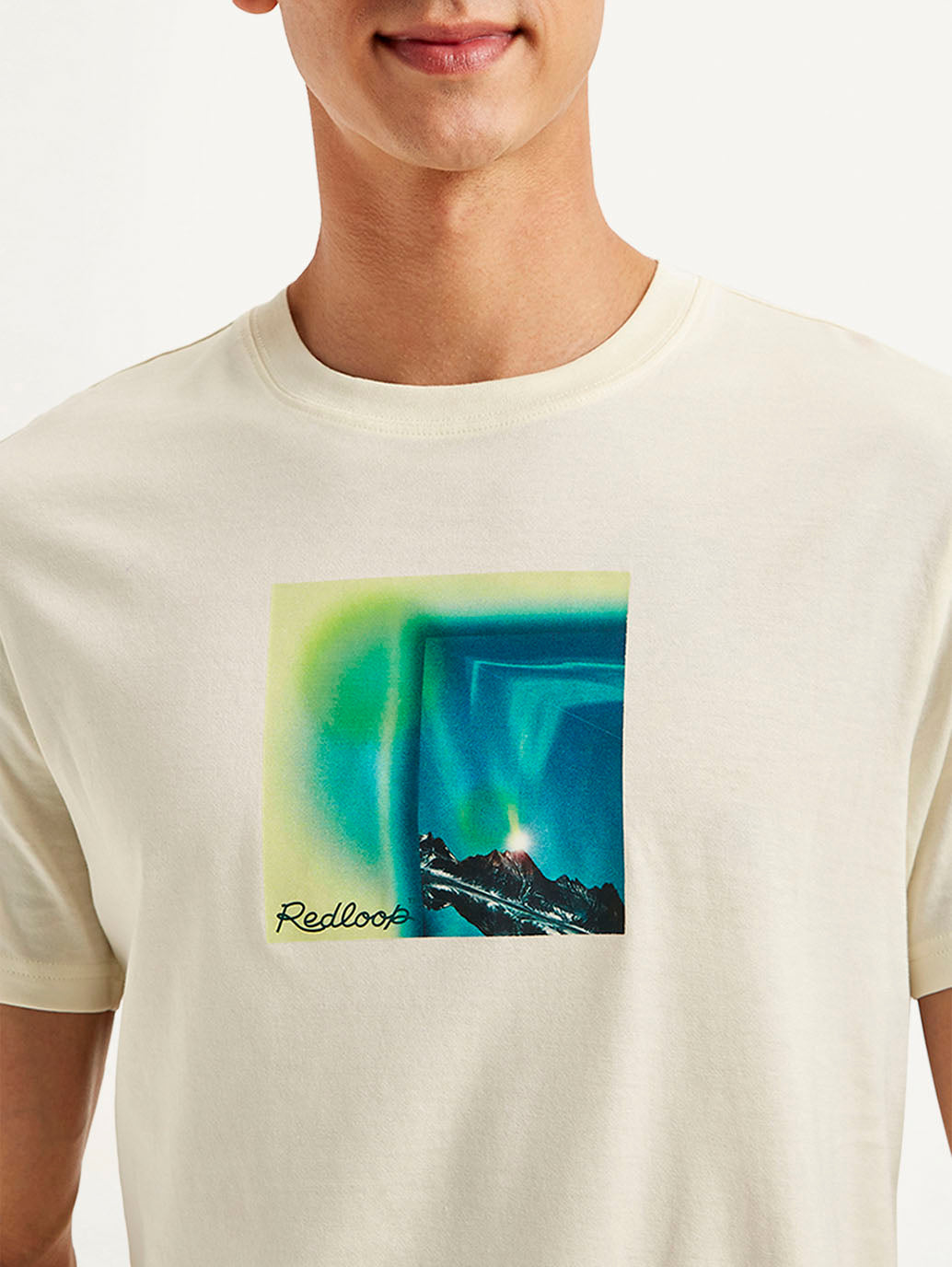 Men's Redloop Graphic Print Slim Fit T-shirt