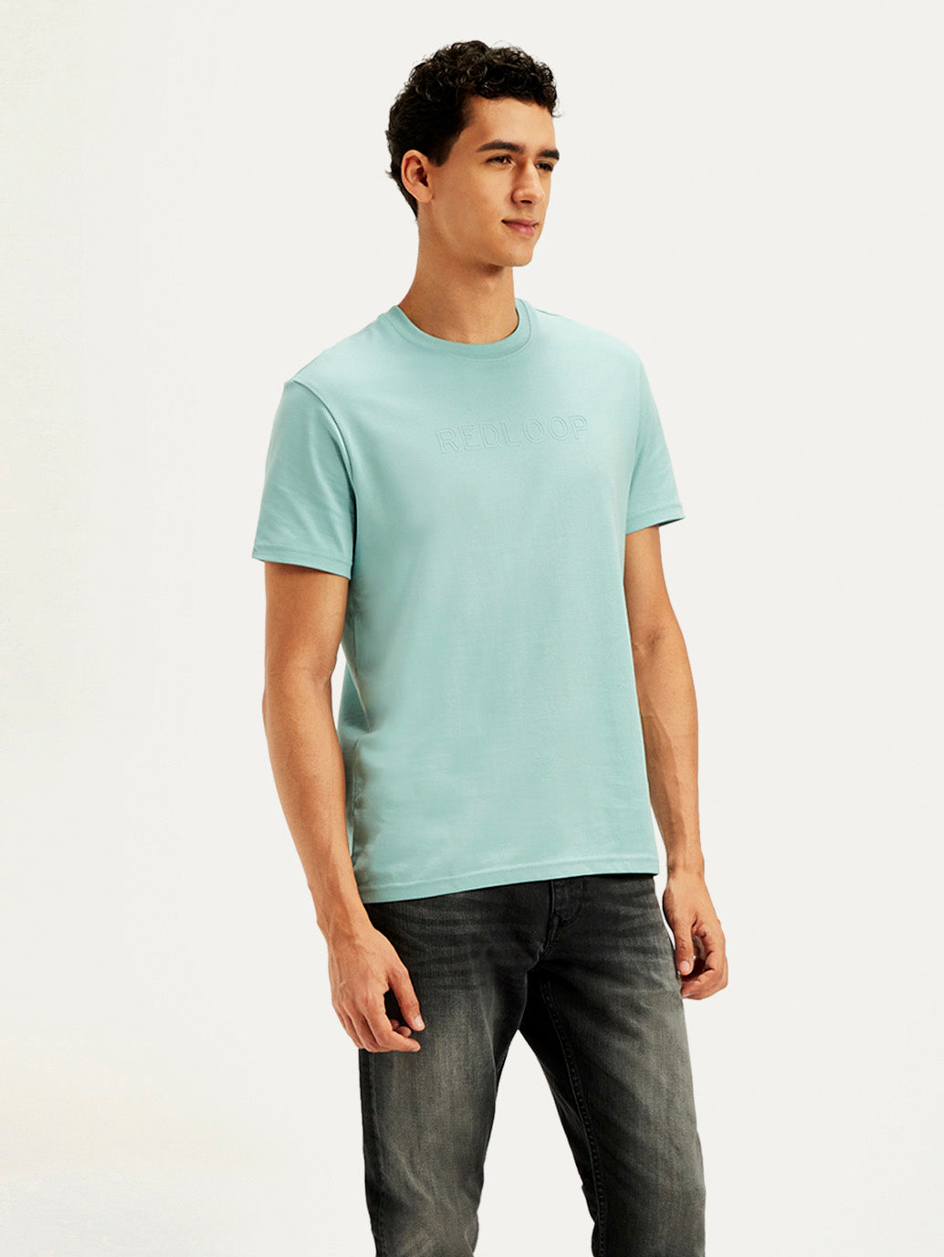 Men's Redloop Printed Slim Fit T-Shirt