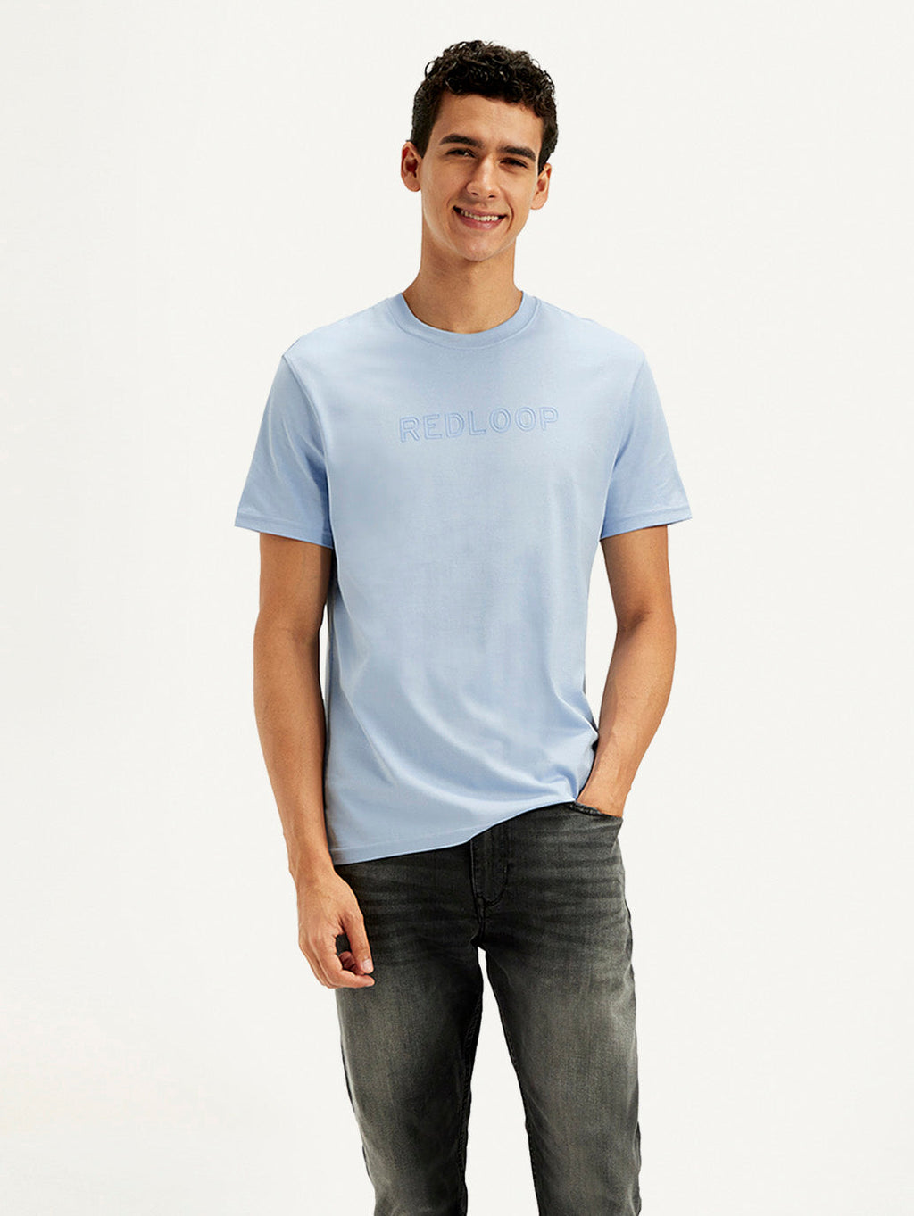 Men's Redloop Printed Slim Fit T-Shirt